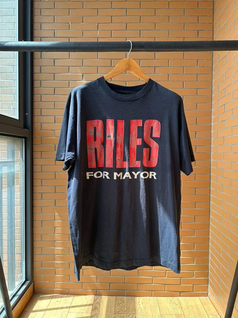 Vintage VintageTee 90s Riles For Mayor 2505-Nextarrow Size US XL / EU 56 / 4 - 1 Thumbnail