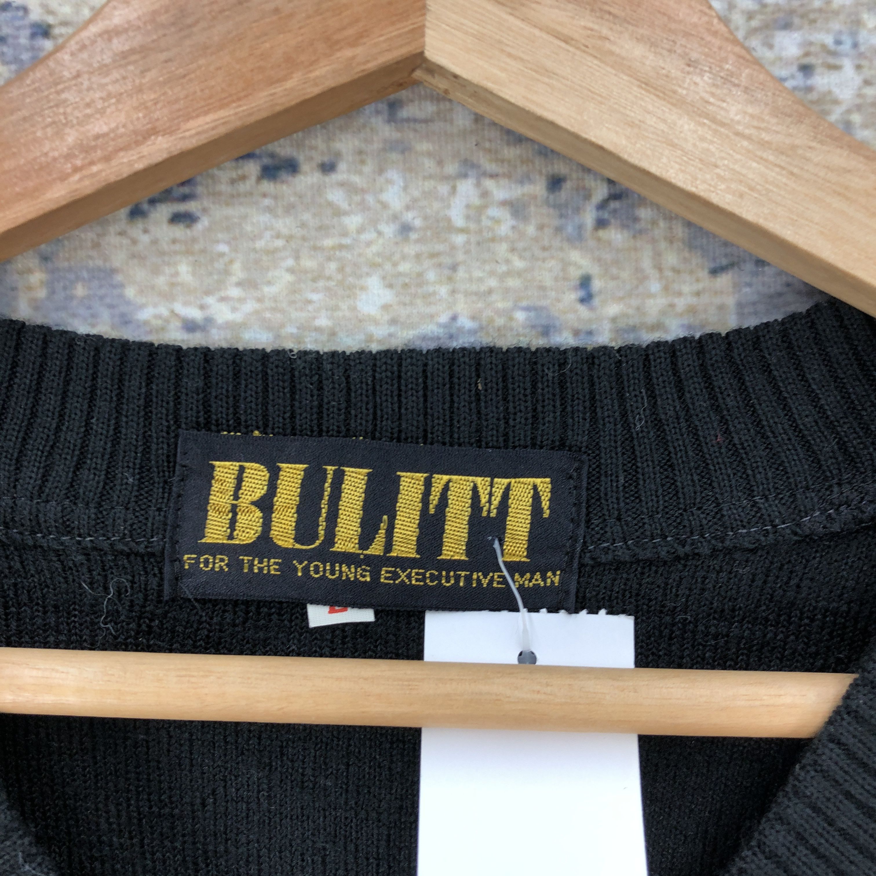 Japanese Brand Vintage 90s Bullit Wool Sweater Japanese Sweatshirt Jumper Size US L / EU 52-54 / 3 - 5 Thumbnail