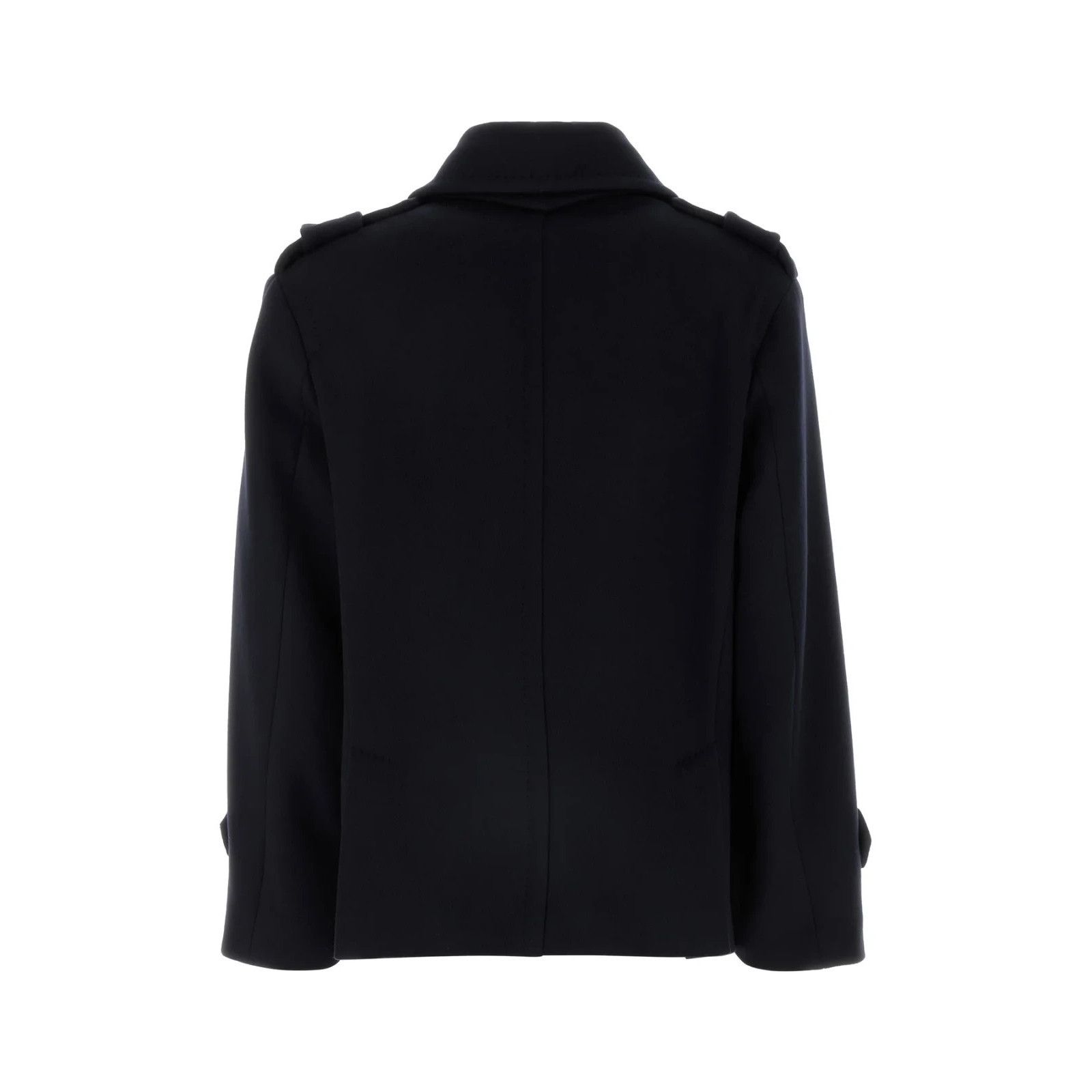 Max Mara MAX MARA Laveno Dark Blue Wool Blend Coat New & Authentic (W Size L / US 10 / IT 46 - 2 Thumbnail