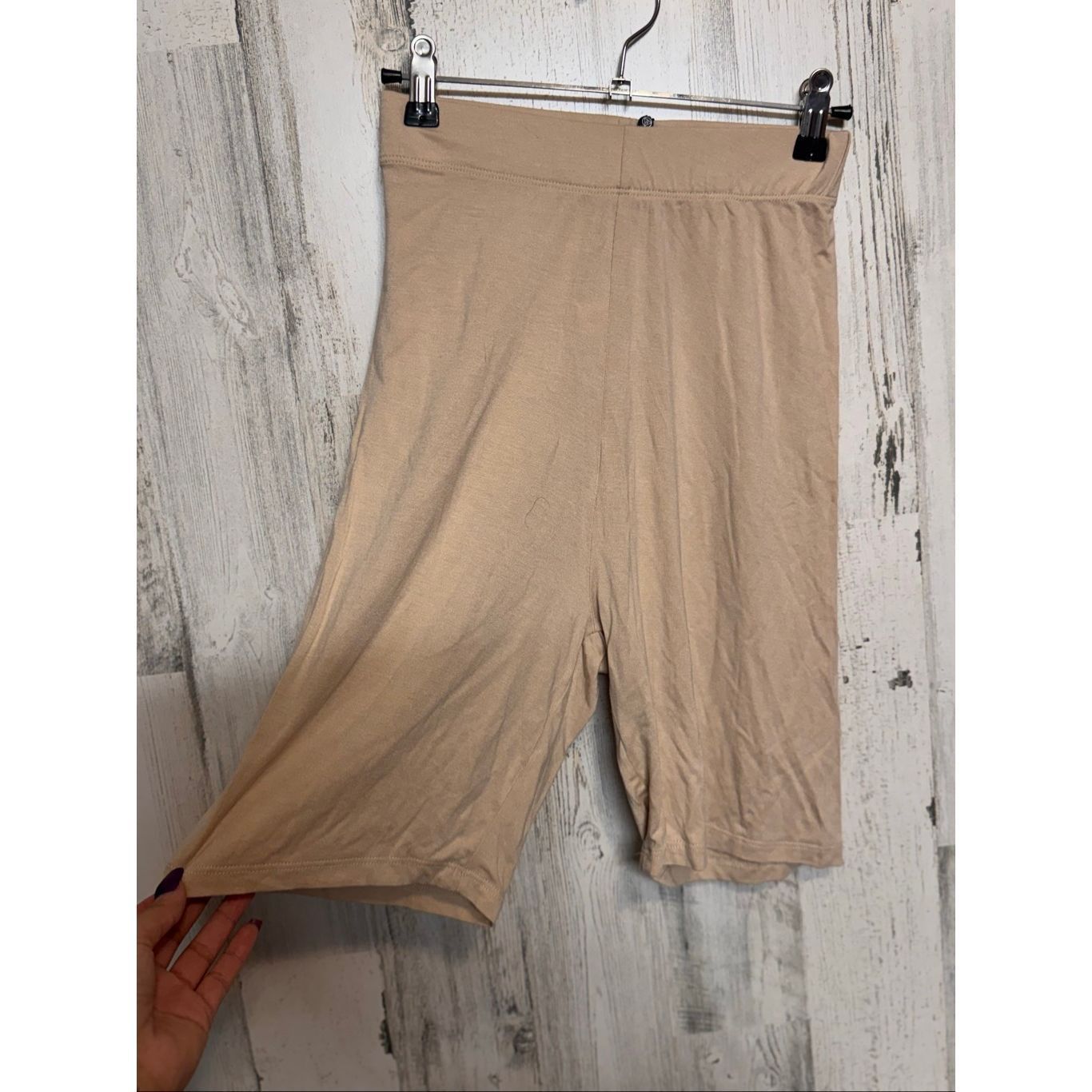 Other Missguided Sand Beige Cycling Shorts Women’s Size US 6 | Str Size 28" / US 6 / IT 42 - 2 Thumbnail