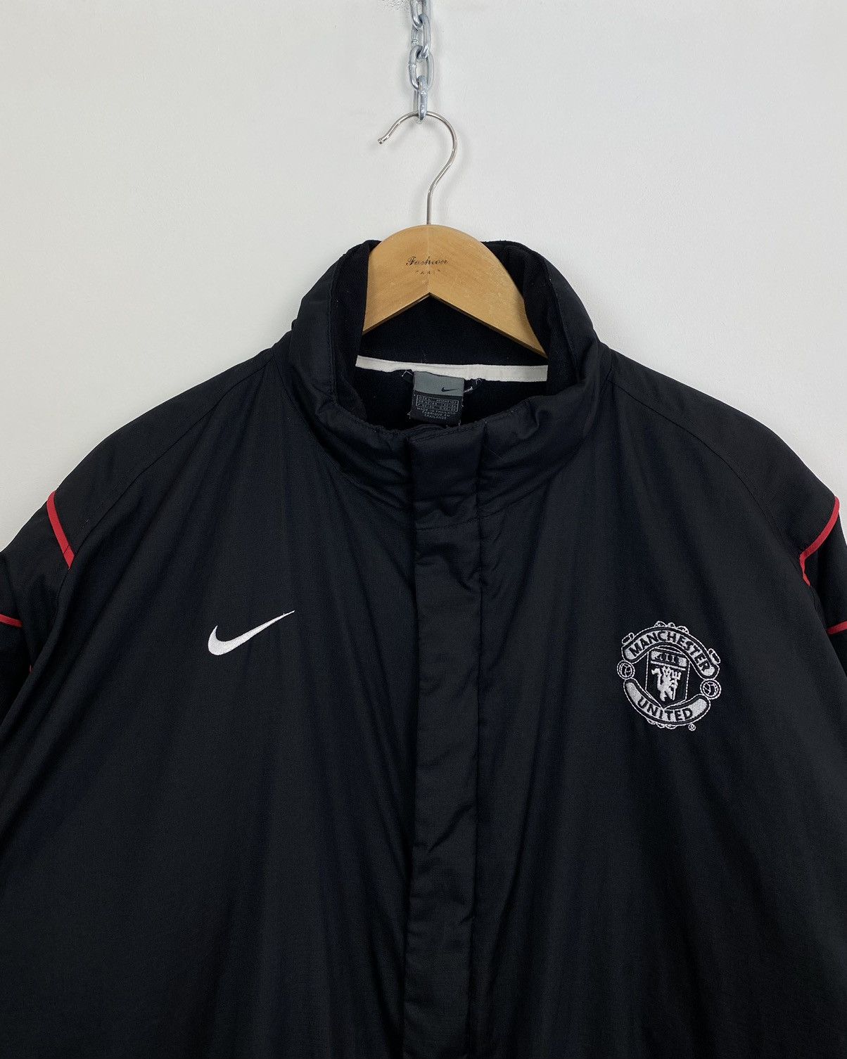Vintage Nike Manchester United Football Jacket Coat Size L Black Top Size US L / EU 52-54 / 3 - 2 Thumbnail
