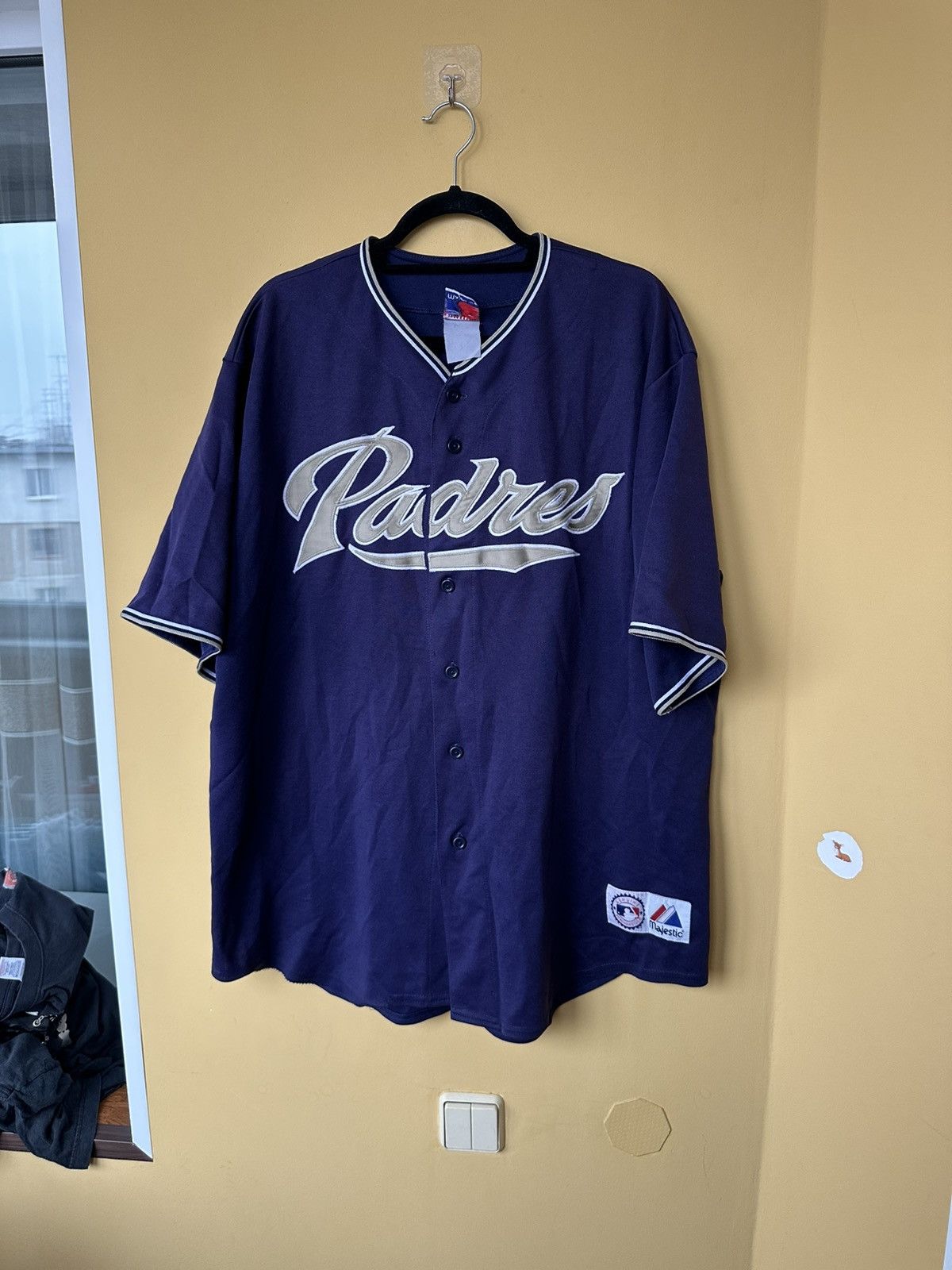 MLB × Majestic VTG Majestic San Diego Padres Jersey Men's USA Navy Blue Size US L / EU 52-54 / 3 - 1 Thumbnail
