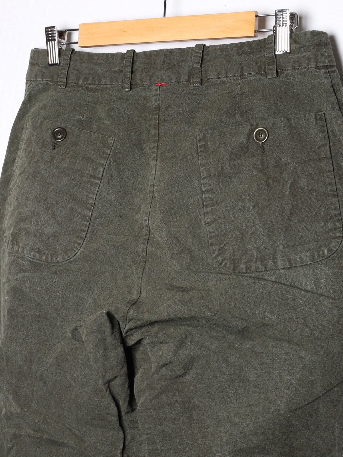 Casey Casey Casey Casey Bee Pants Washed Olive Khaki Trousers Pantalon Size 27" / US 4 / IT 40 - 14 Thumbnail