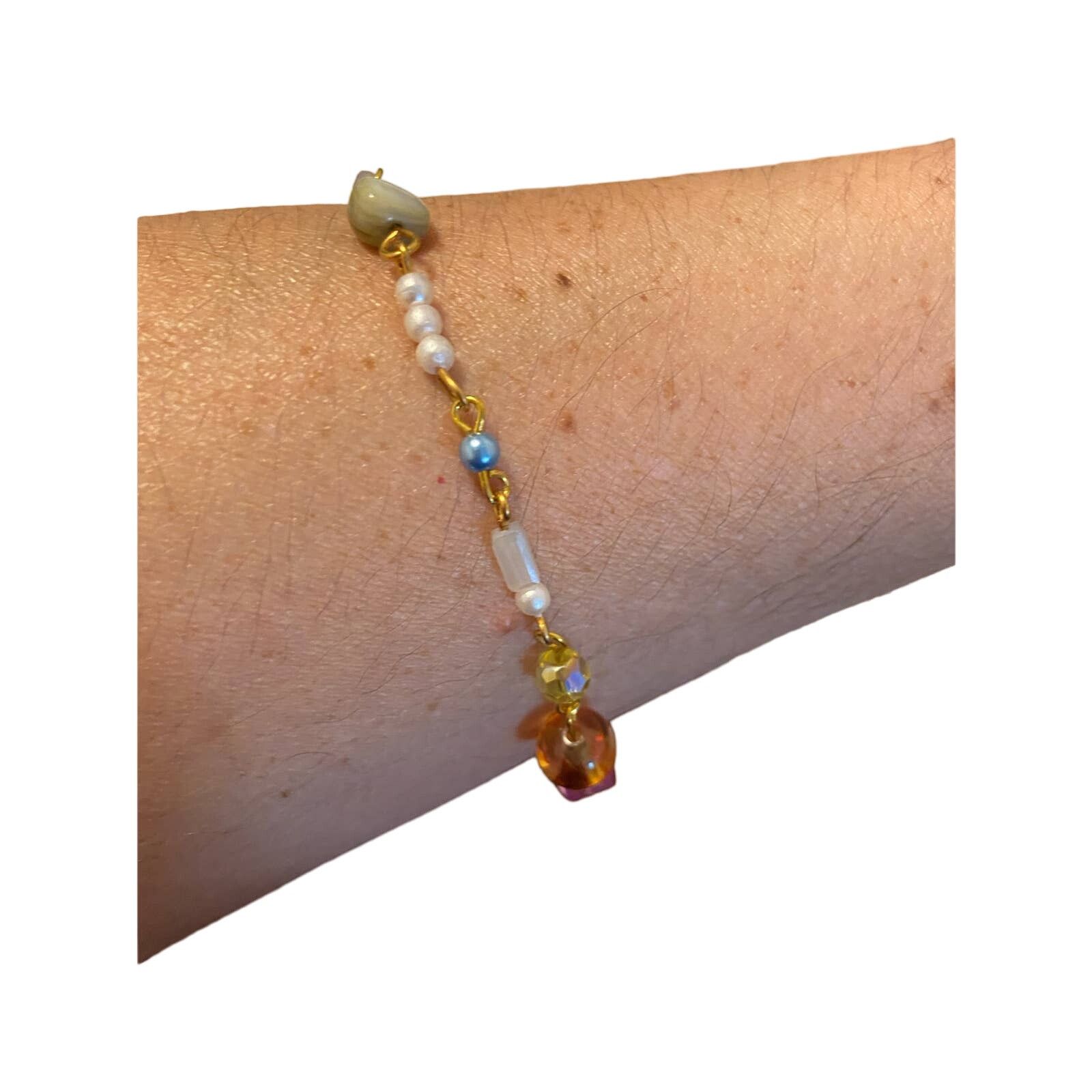 Handmade Handmade colorful beaded anklet Size ONE SIZE - 1 Thumbnail