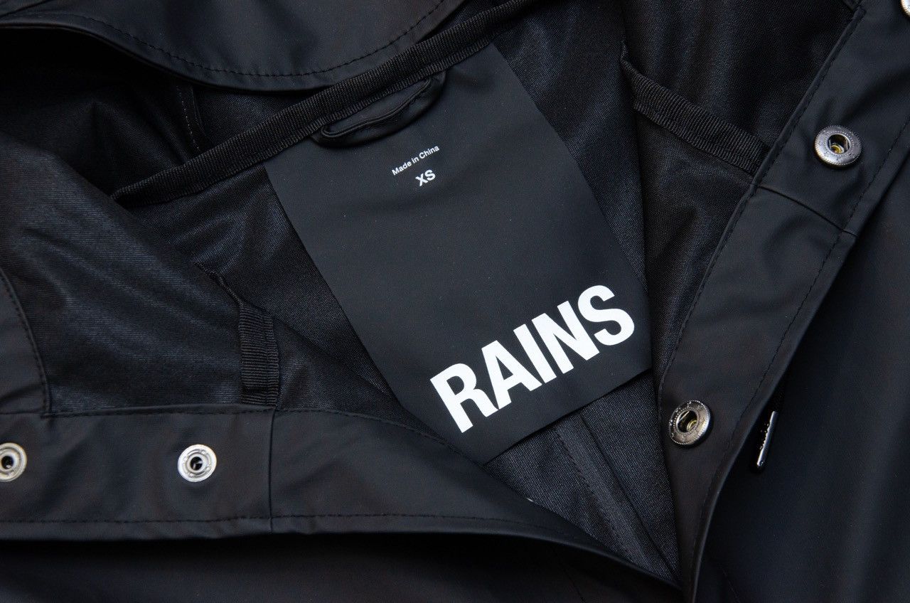 Rains Rains 12010 Jacket Waterproof Hooded Raincoat Scandinavian Size XS / US 0-2 / IT 36-38 - 2 Thumbnail