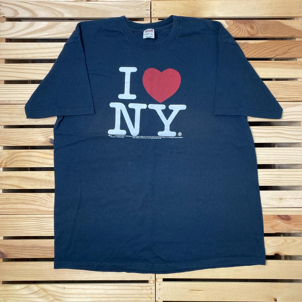 Anvil Vintage I Love New York Black Destination Tee Size XL Size US XL / EU 56 / 4 - 1 Thumbnail