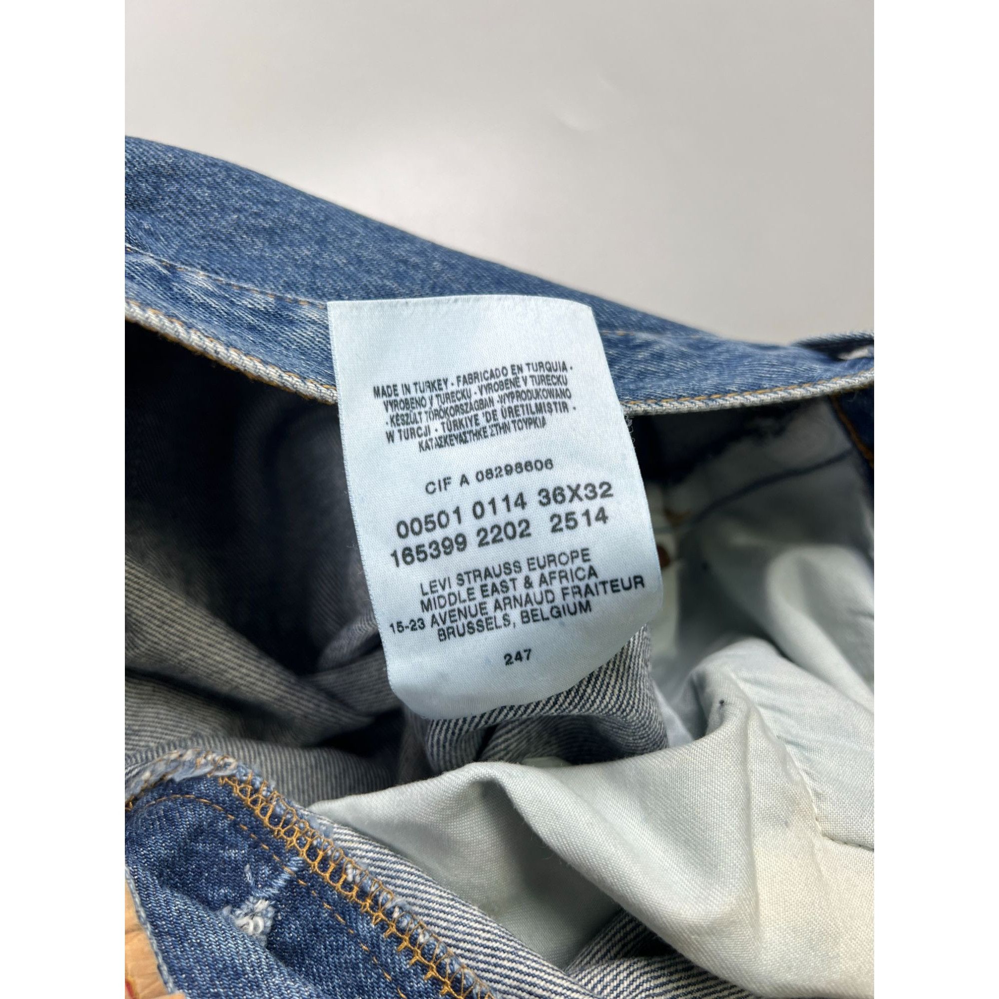 Levi's Levi’s 501 Denim Jeans Pant (Y0924) Size US 36 / EU 52 - 8 Thumbnail