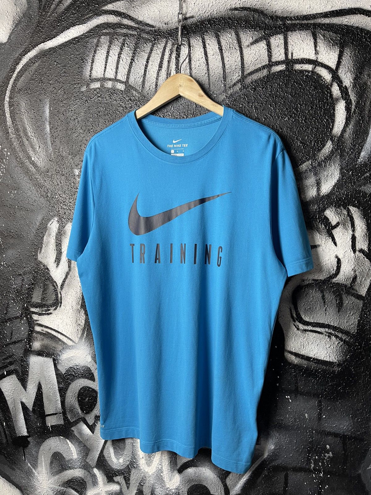 Nike Nike Tee Dri-Fit Training Front Logo Blue T-Shirt Men’s Size Large Size US L / EU 52-54 / 3 - 1 Thumbnail