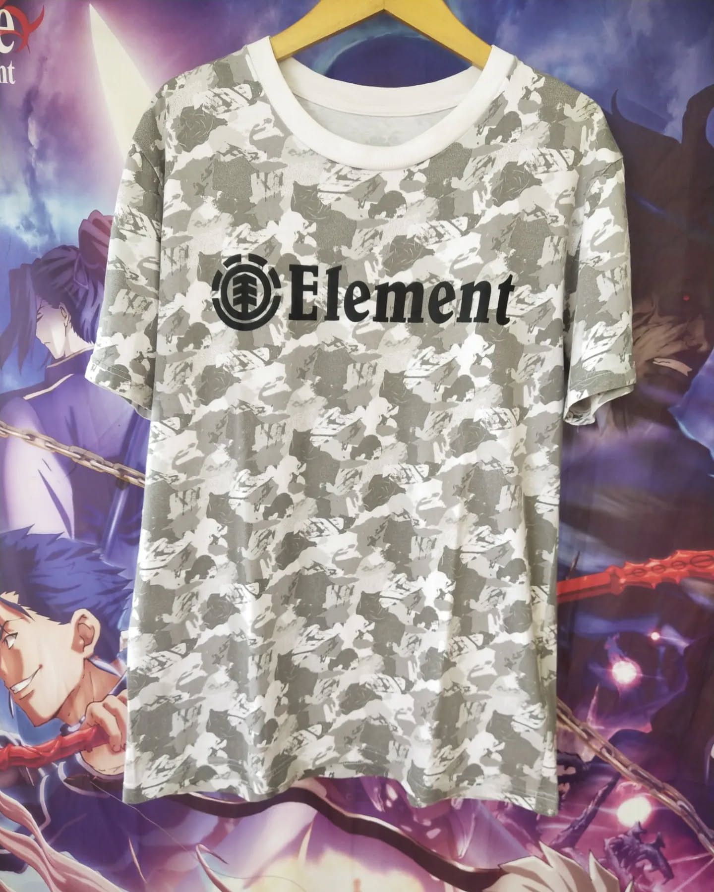 Element Element Spellout Pattern All Over Print Skate Tees Size US L / EU 52-54 / 3 - 1 Thumbnail