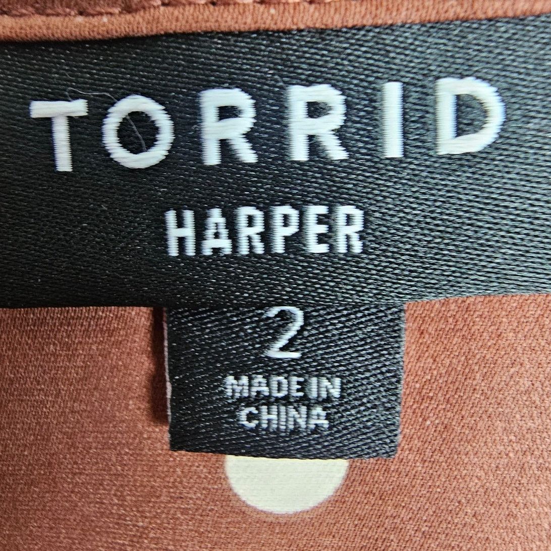 Torrid Torrid Harper Polka Dot Blouse Plus Size 2X Classic Preppy Size XXL / US 16-18 / IT 52-54 - 6 Thumbnail