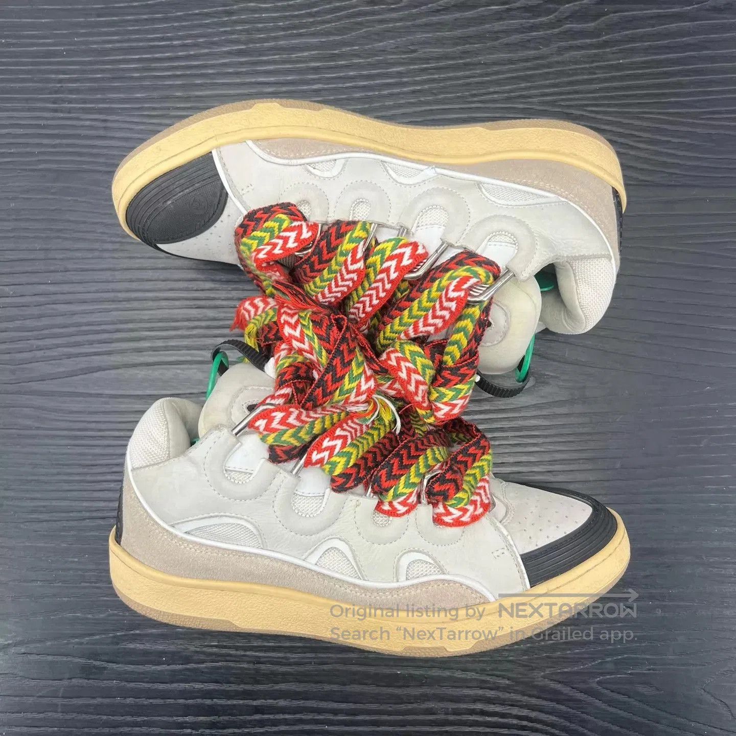 Lanvin Multi Color Low-Top Sneakers Size 8. Size US 8 / EU 41 - 3 Thumbnail