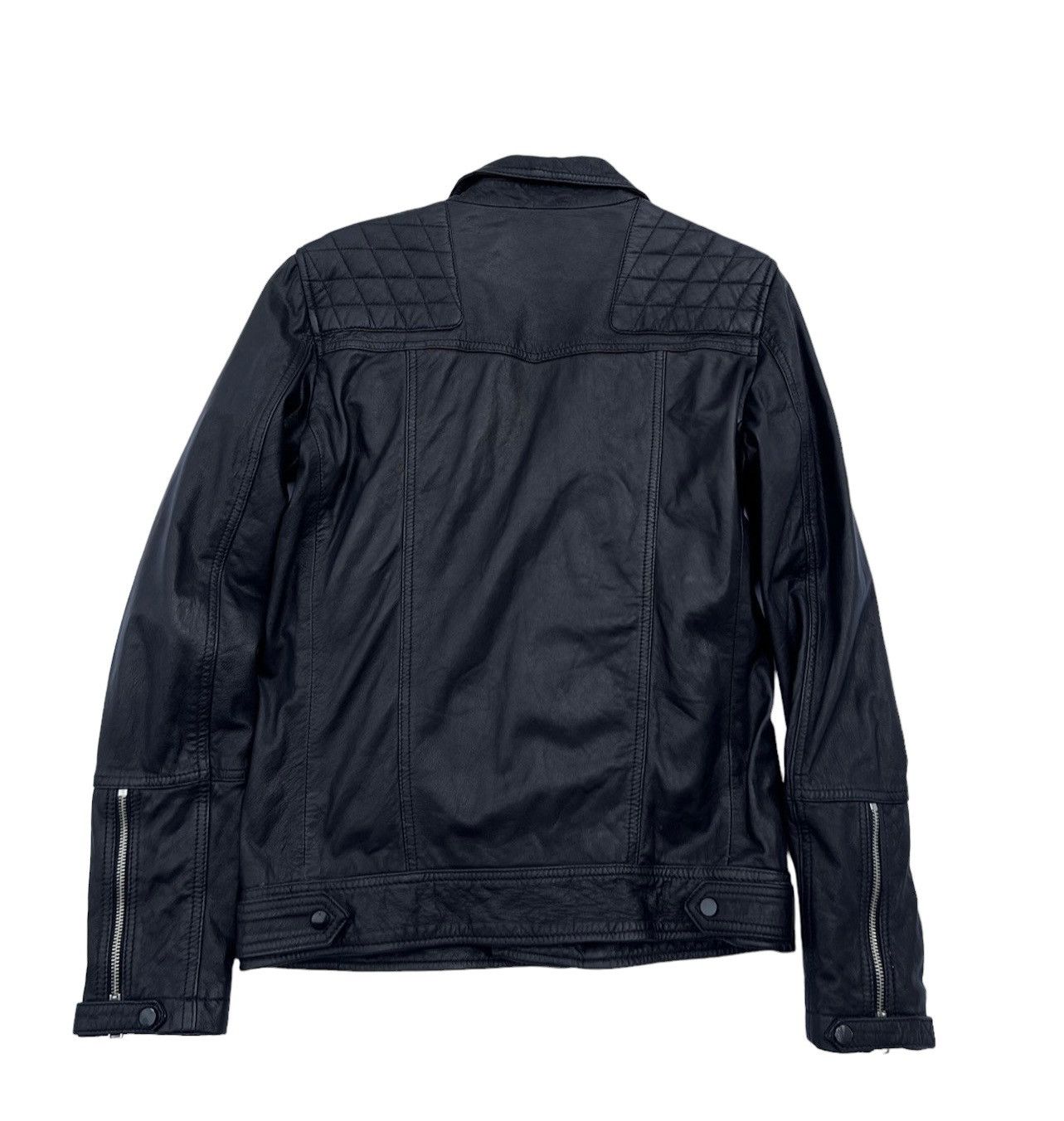 Allsaints Allsaints Kushiro Leather Biker Jacket Double Collar Size US XS / EU 42 / 0 - 3 Thumbnail