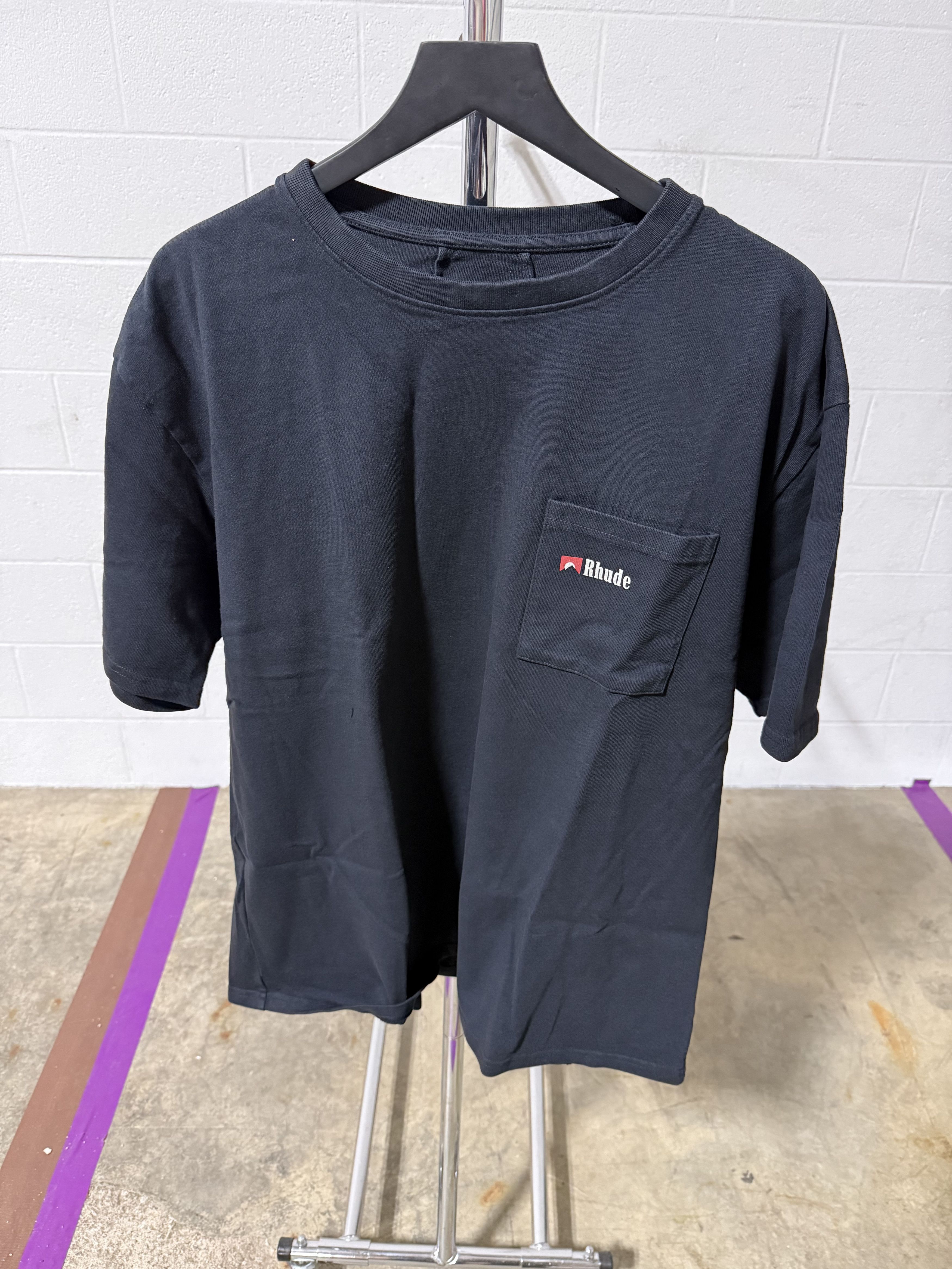 Rhude Rhude Moonlight Wolf Pocket Tee 'Vintage Black' Size US XL / EU 56 / 4 - 1 Thumbnail