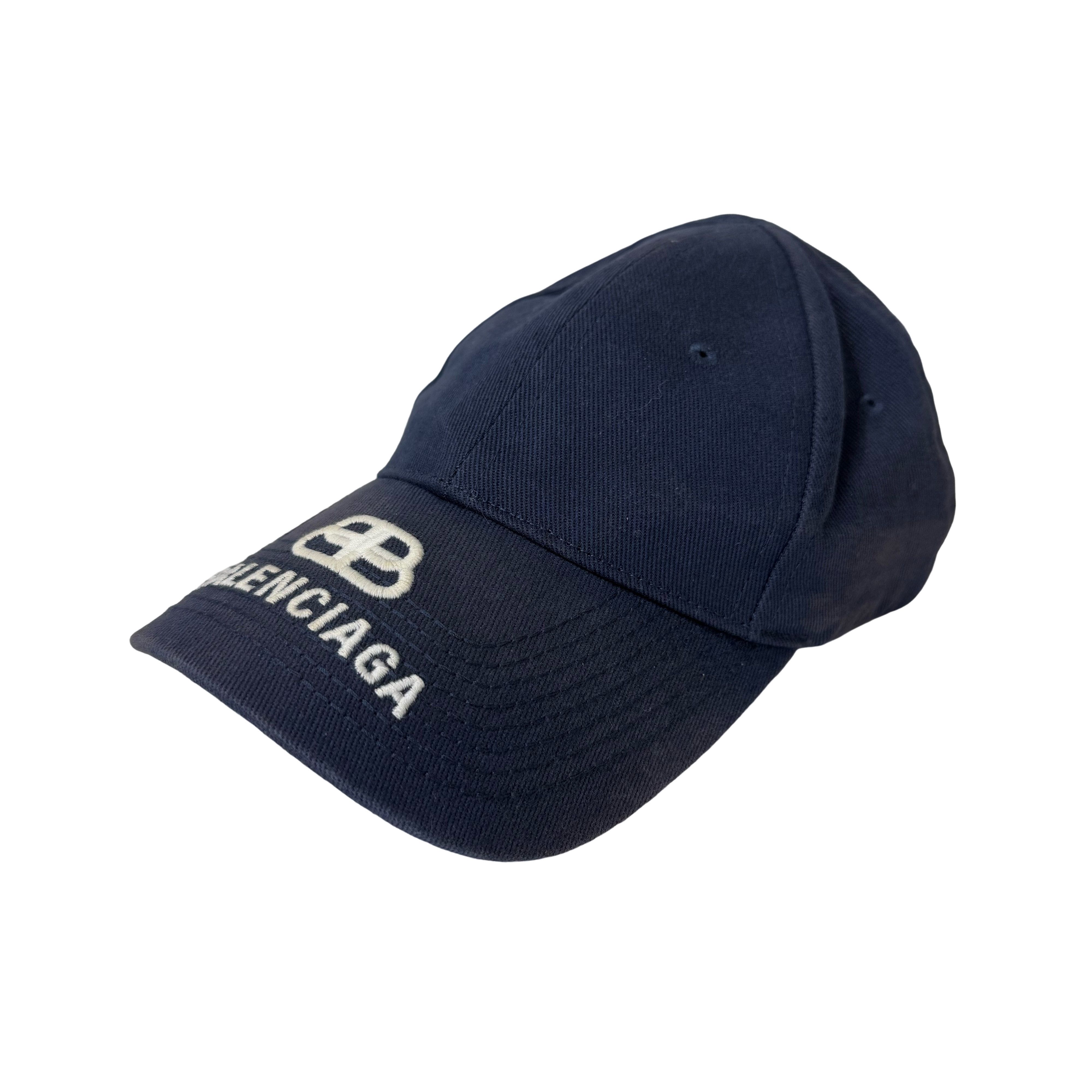 Balenciaga Balenciaga Spray Paint BB Hat Navy/Pink | Grailed