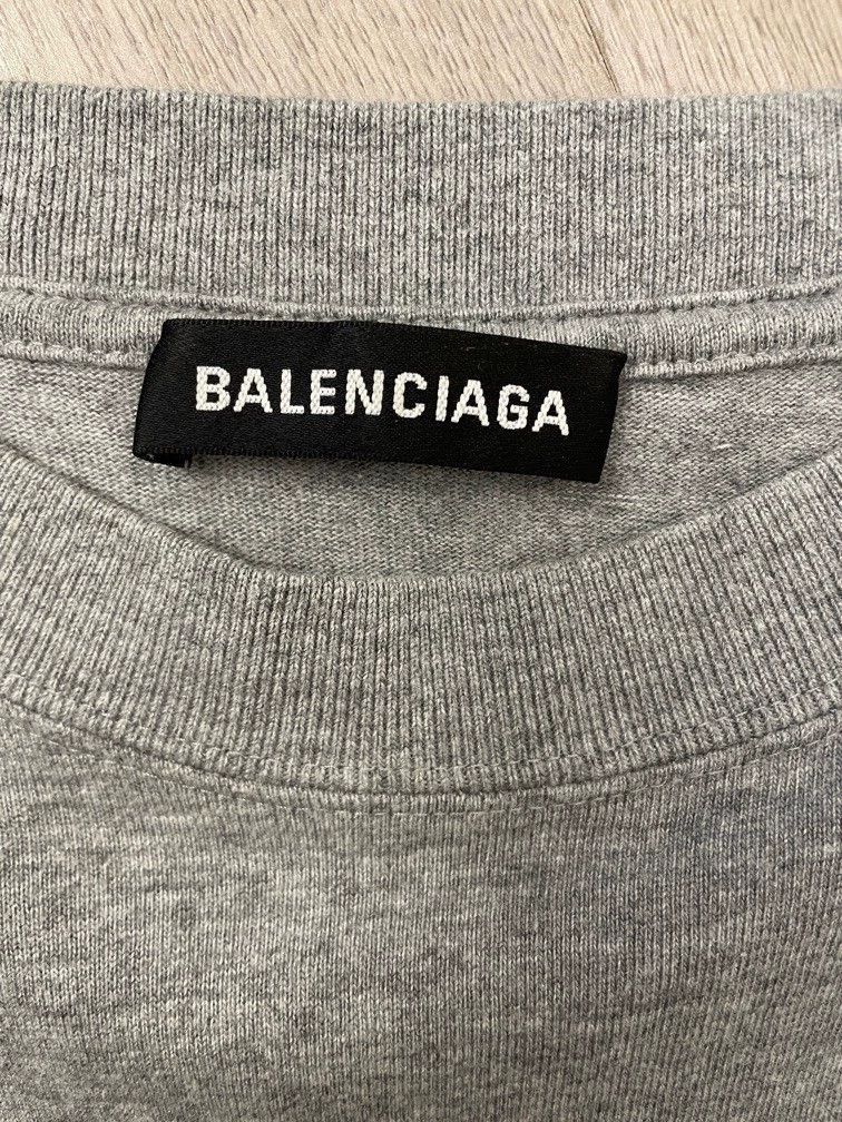 Balenciaga Balenciaga Gray Long Sleeve T-Shirt-2505 Size US S / EU 44-46 / 1 - 5 Thumbnail