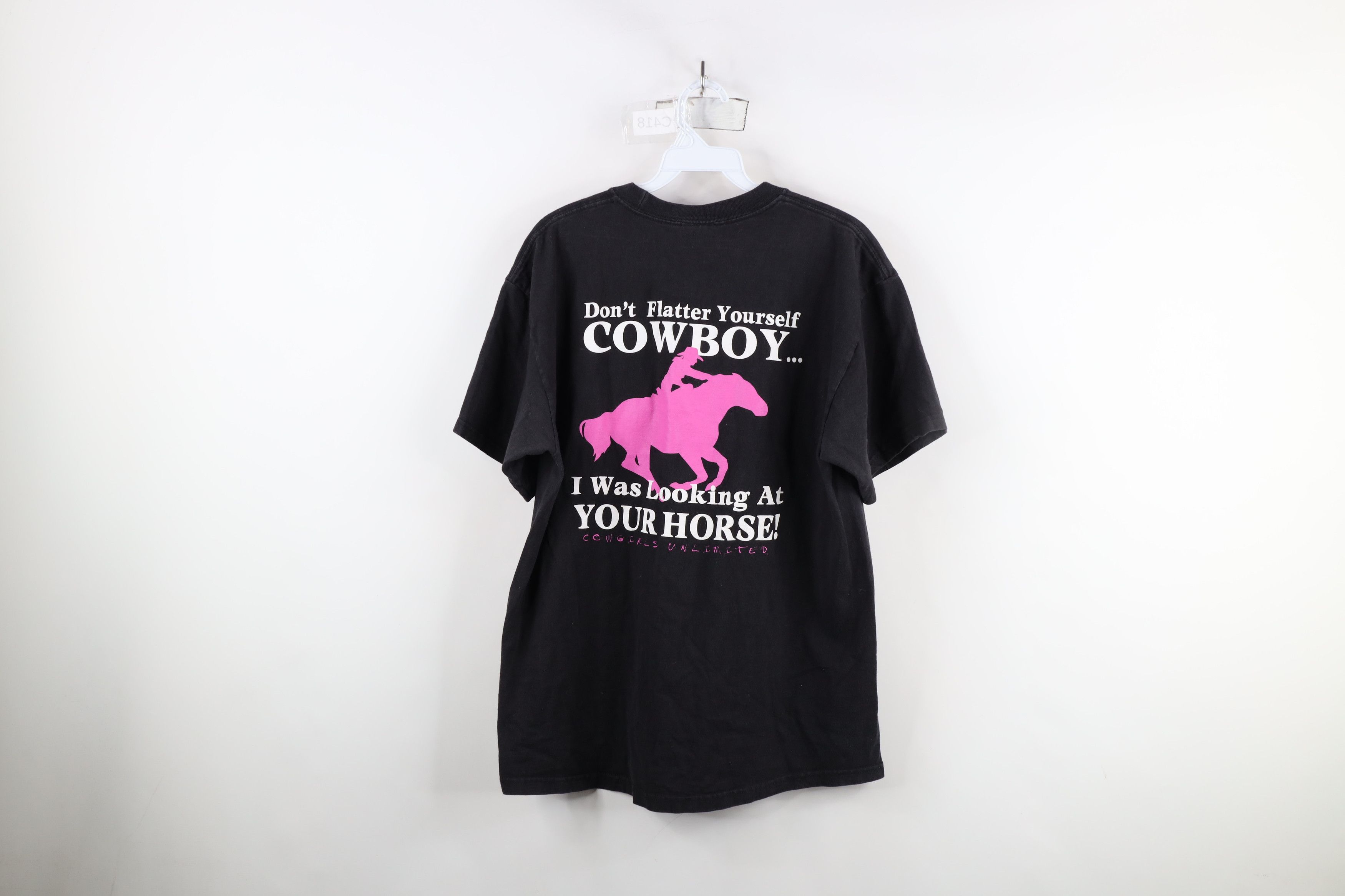 Vintage Vintage 90s Y2K Western Cowgirls Unlimited Horse T-Shirt Size L / US 10 / IT 46 - 11 Thumbnail