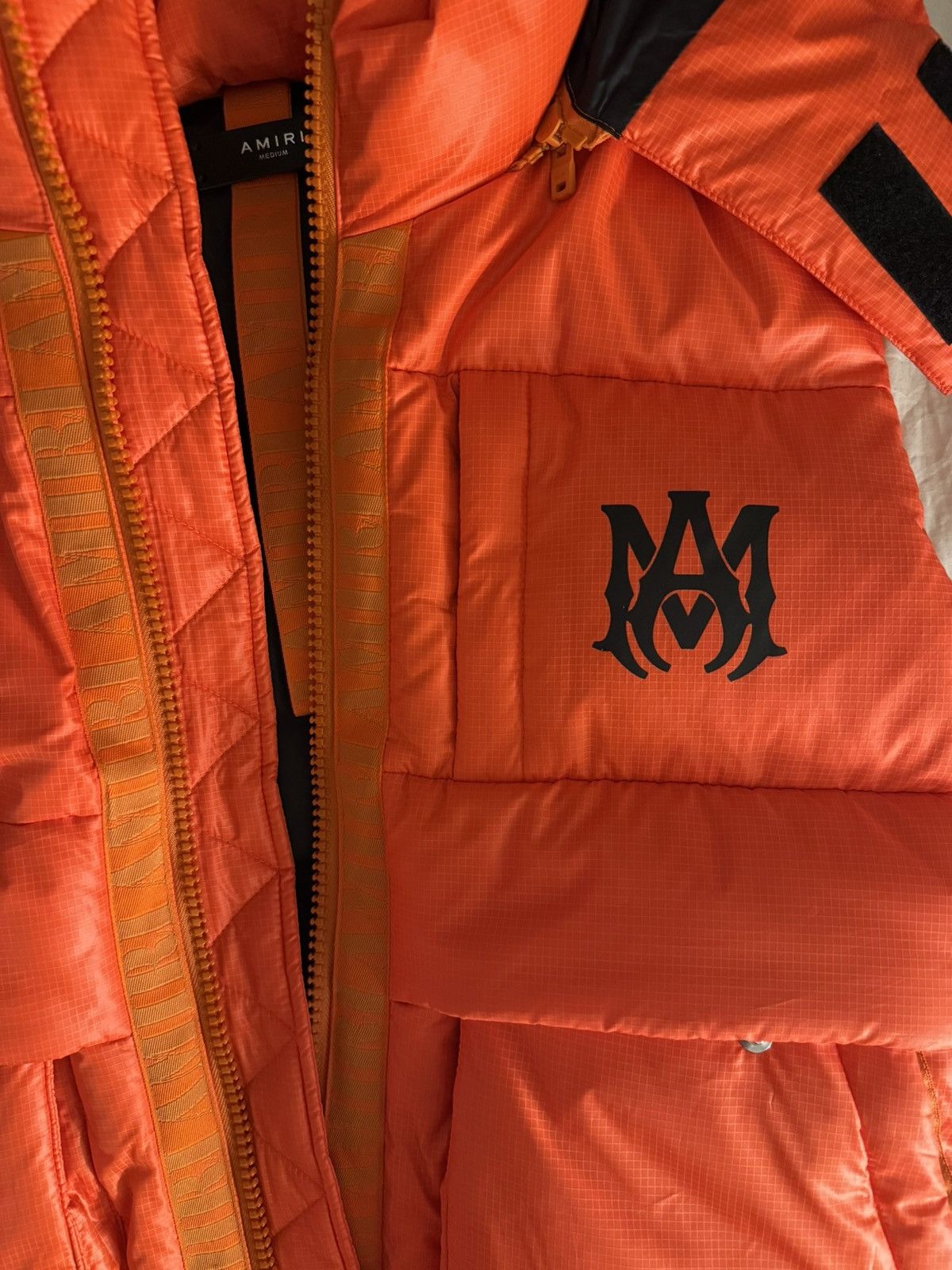 Amiri AMIRI Hooded Down Puffer Vest – Orange Men’s Size Medium. Size US M / EU 48-50 / 2 - 5 Thumbnail