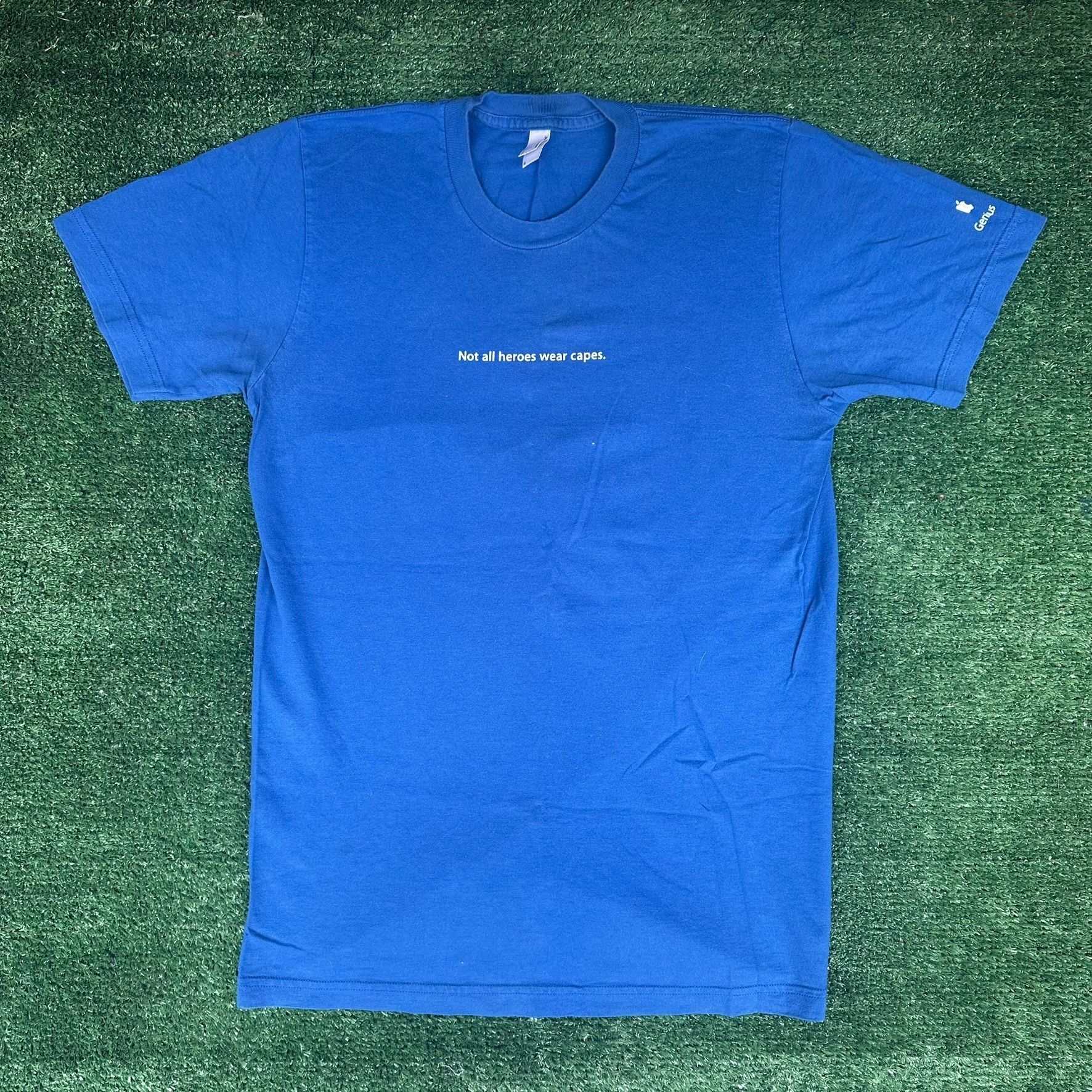 Apple Vintage Y2K Apple Store Genius Quote T-Shirt Blue S Not All Size US S / EU 44-46 / 1 - 1 Thumbnail