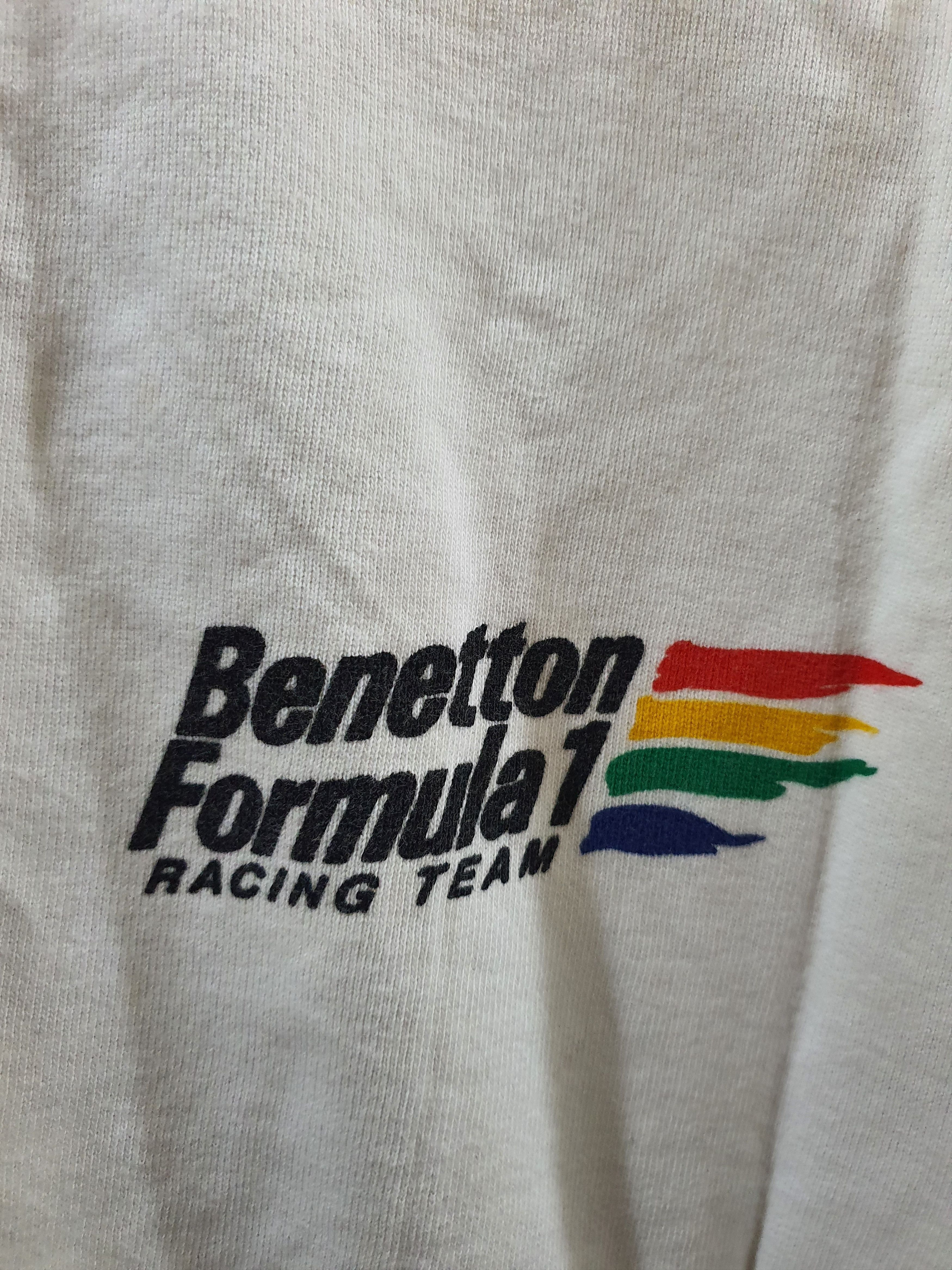 Benetton vintage 90s Benetton F1 Racing Team white crewneck sweatshir Size US M / EU 48-50 / 2 - 5 Thumbnail