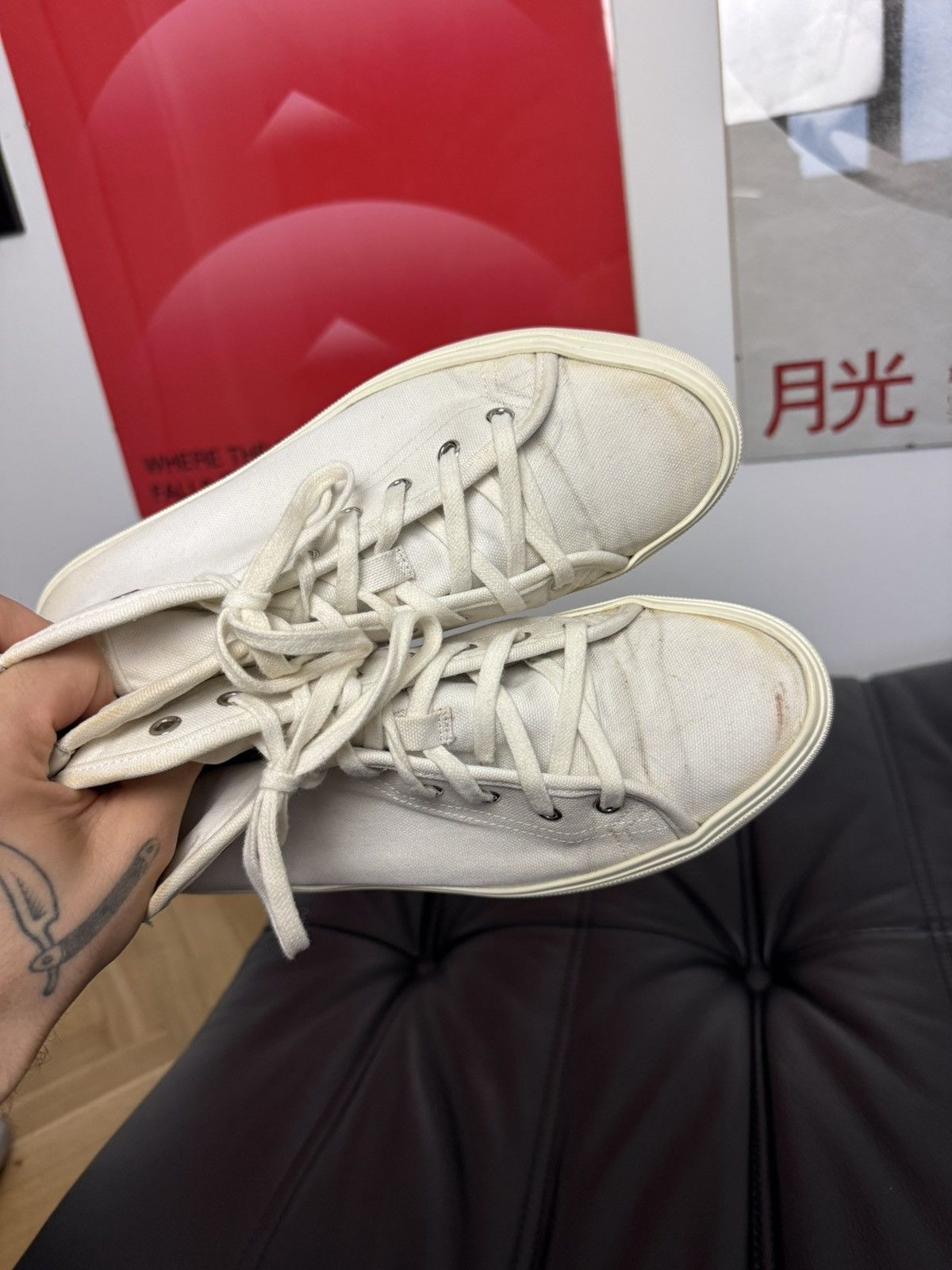 Saint Laurent Paris Saint Laurent Malibu High Tops Designer Luxury Shoes Rare Size US 7.5 / EU 40-41 - 4 Thumbnail