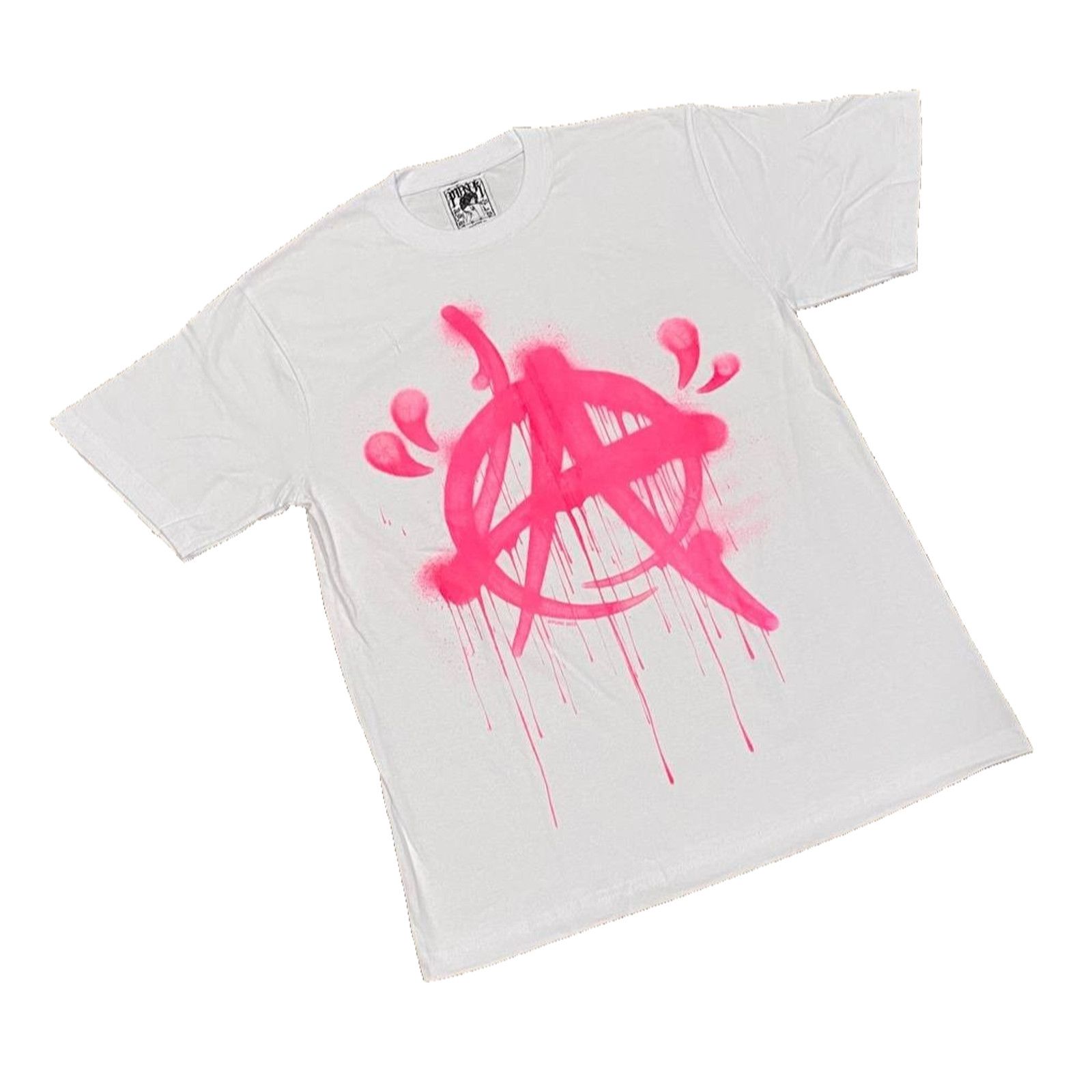 Other PUNK LA Anarchy Big Neon Pink Graffiti Logo Trash Metal sz L Size US L / EU 52-54 / 3 - 2 Thumbnail