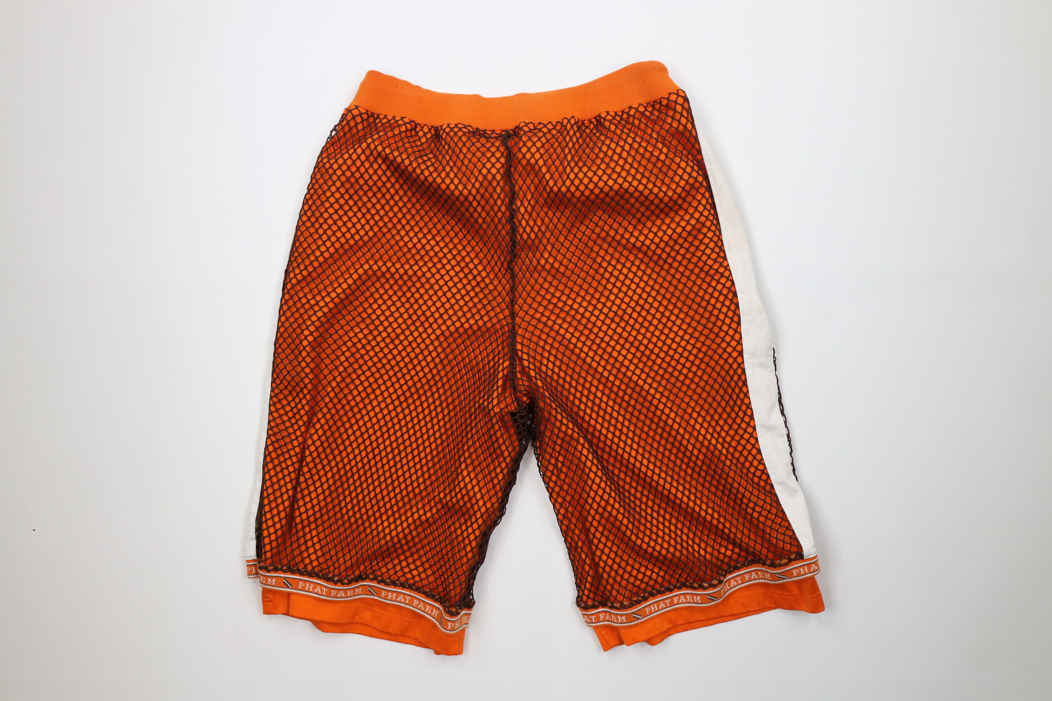 Phat Farm Vintage 90s Y2K Phat Farm Heavyweight Basketball Net Shorts Size US 36 / EU 52 - 11 Thumbnail