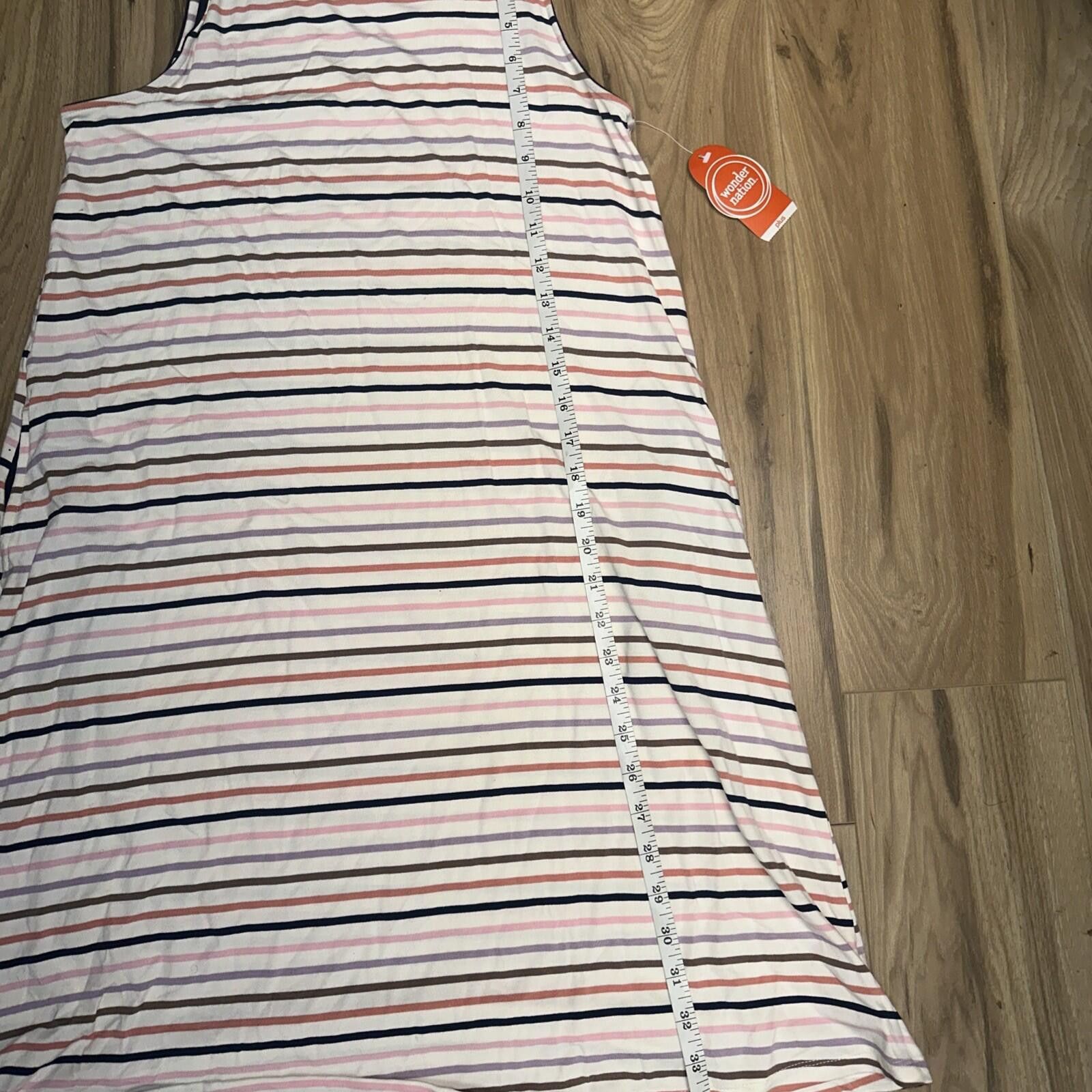 Other NWT XL/14 Wonder Nation Striped Sleeveless Dress w/Pockets Size XXL / US 16-18 / IT 52-54 - 4 Thumbnail