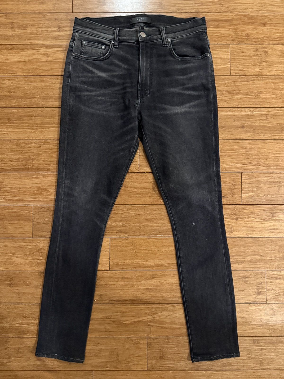 Amiri Amiri Stack Jean Gray Size US 31 - 3 Thumbnail