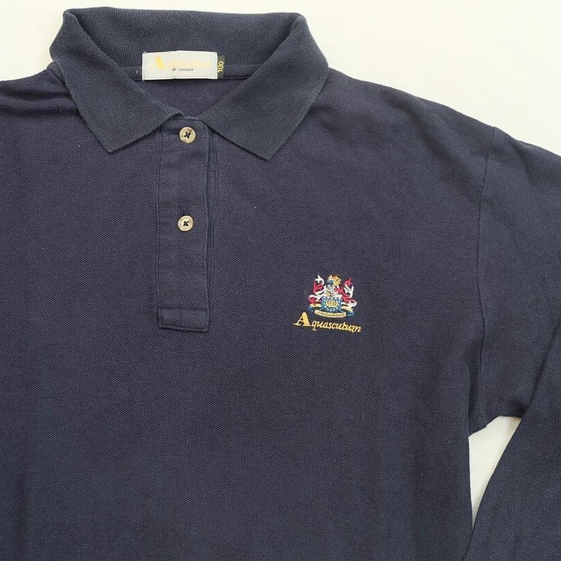 Aquascutum Aquascutum of london long polo shirt long sleeves Size US L / EU 52-54 / 3 - 1 Thumbnail