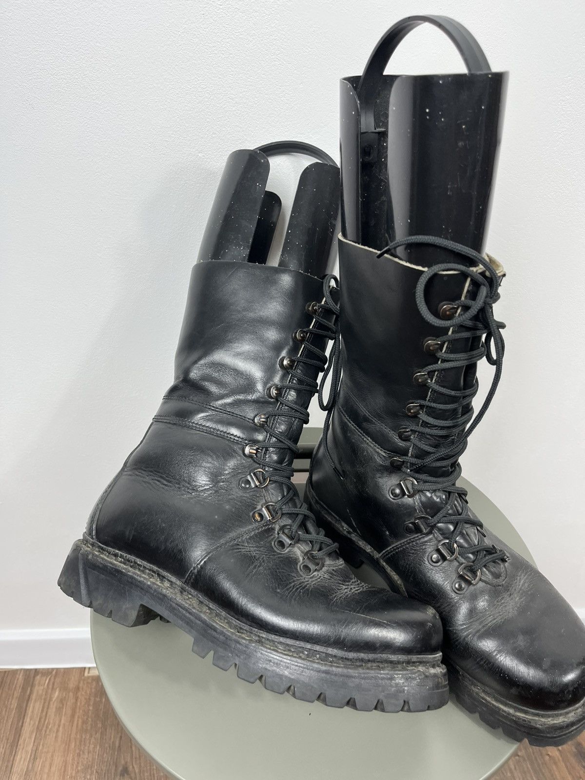 Other Vintage 1982 Military Leather Combat Boots Black Size 42 Size US 9 / EU 42 - 2 Thumbnail