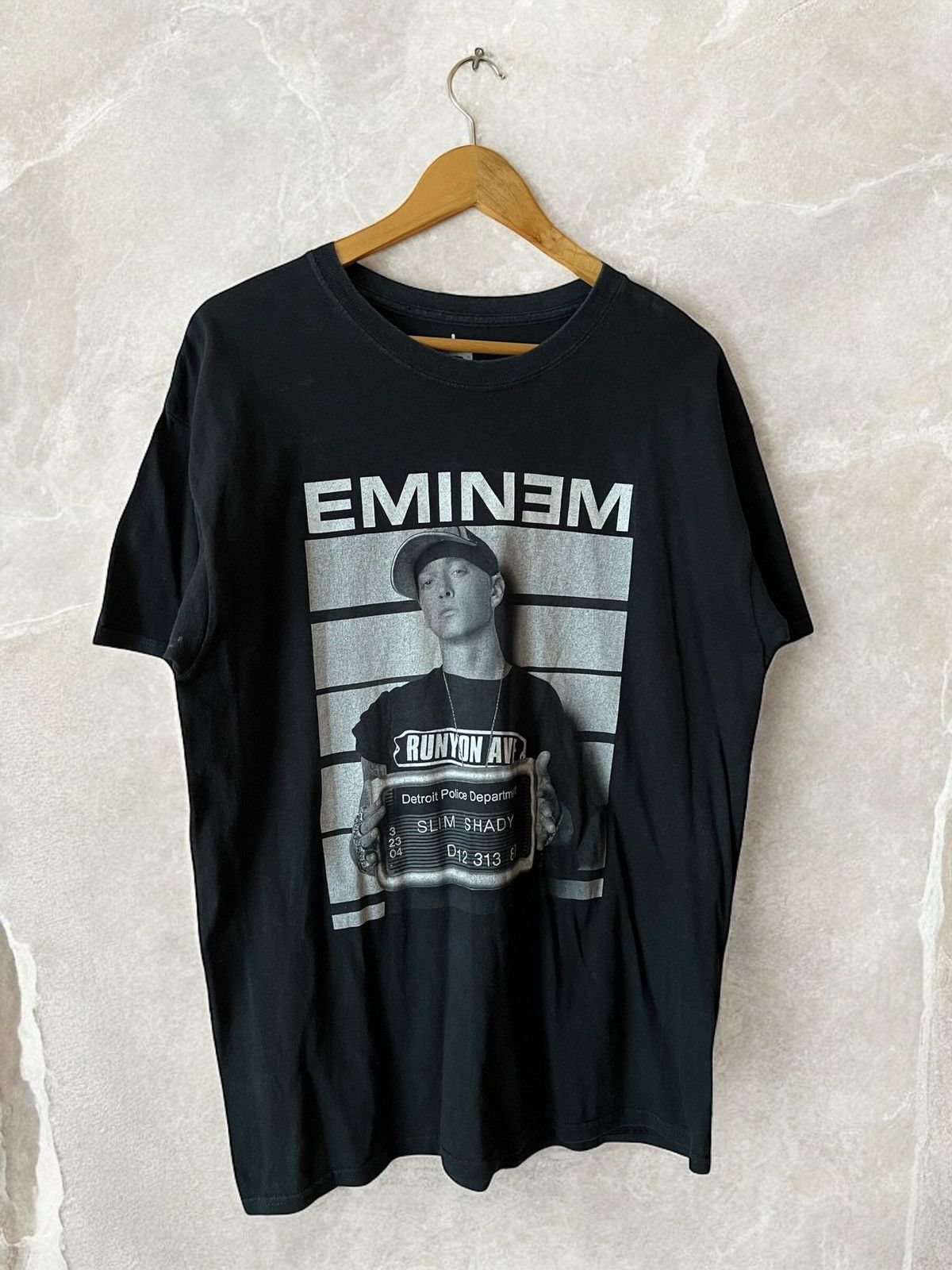 Eminem × Rap Tees × Vintage EMINEM POLICE Department 2013 SLIM SHADY rap vintage tee Y2k Size US L / EU 52-54 / 3 - 1 Thumbnail
