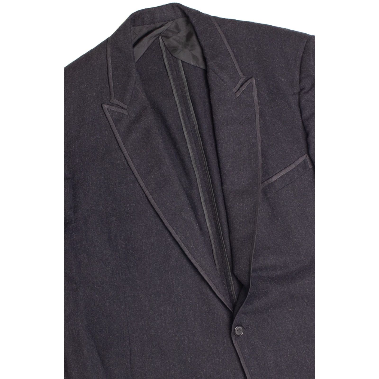 Vintage VINTAGE Rudofker Black Tuxedo Jacket Large Formal Blazer 154 Classic Complex Ragstock Mens Adult Large Black Blazer Size 42R - 5 Thumbnail