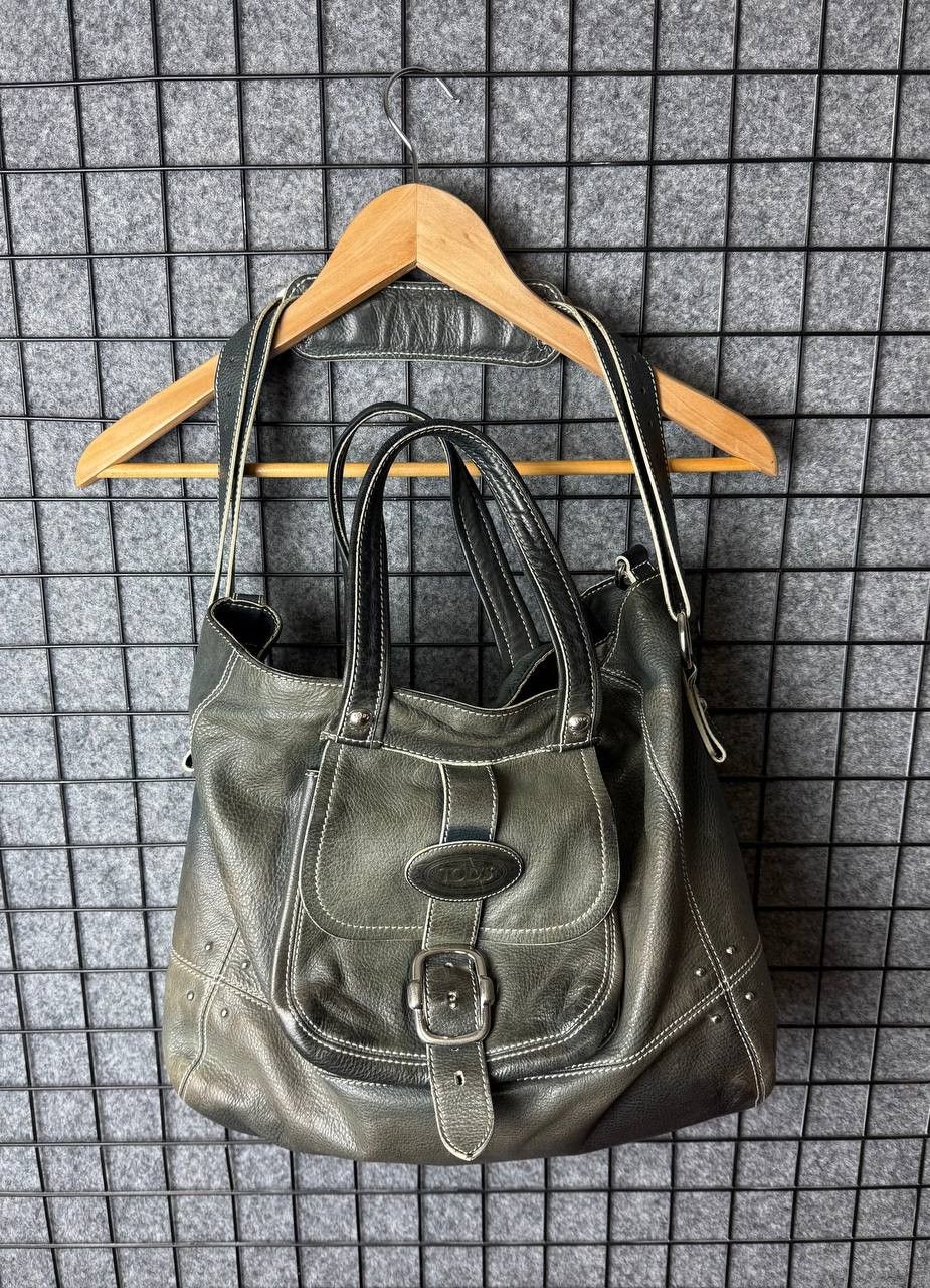 Tod's Tods Leather Tote Bags Swamp One size Size ONE SIZE - 1 Thumbnail