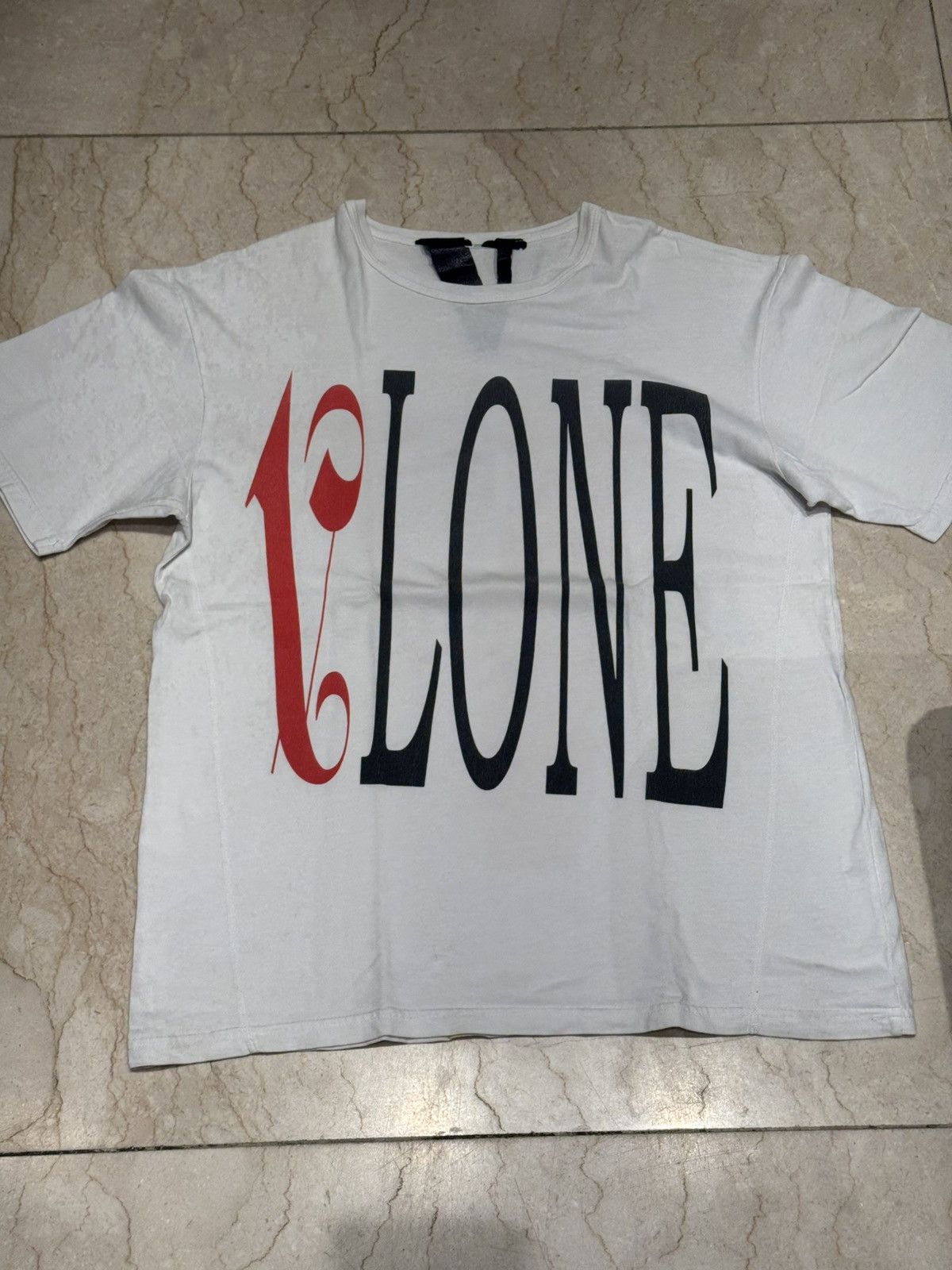 Palm Angels × Vlone Vlone X Palm Angels White and red Tee Size US S / EU 44-46 / 1 - 2 Thumbnail