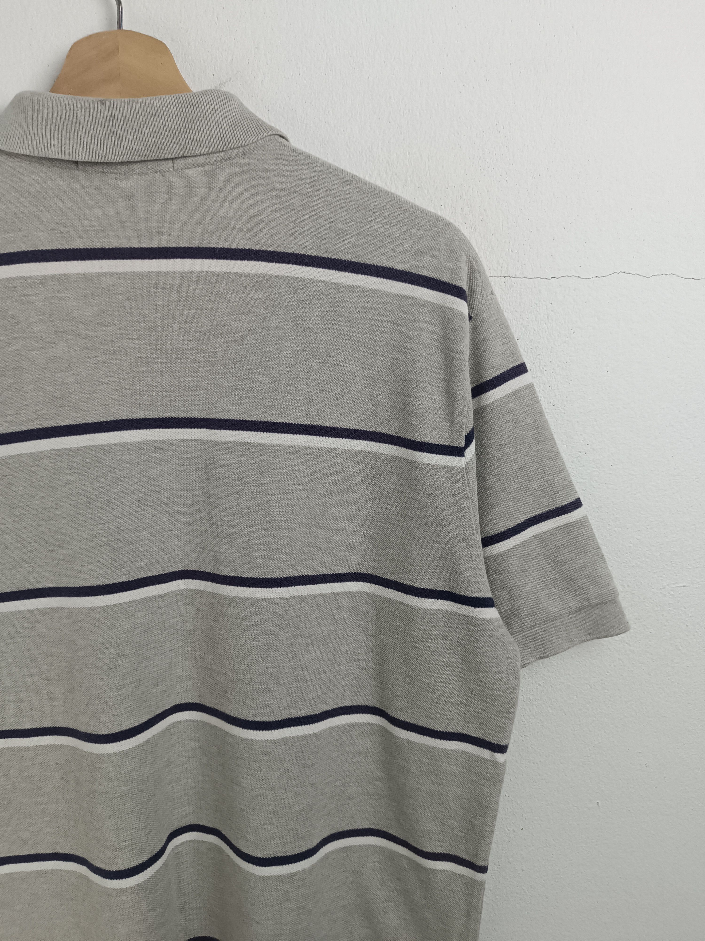 Polo Ralph Lauren VINTAGE POLO RALPH LAUREN STRIPES TEE GRAY VERY RARE Size US L / EU 52-54 / 3 - 15 Thumbnail