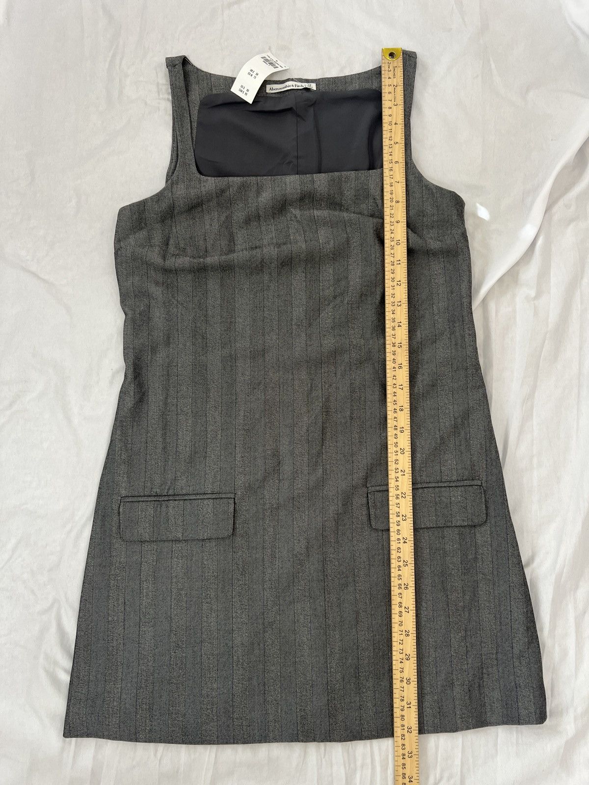 Abercrombie & Fitch Abercrombie & Fitch Charcoal Gray Sleeveless Dress Small T Size S / US 4 / IT 40 - 9 Thumbnail