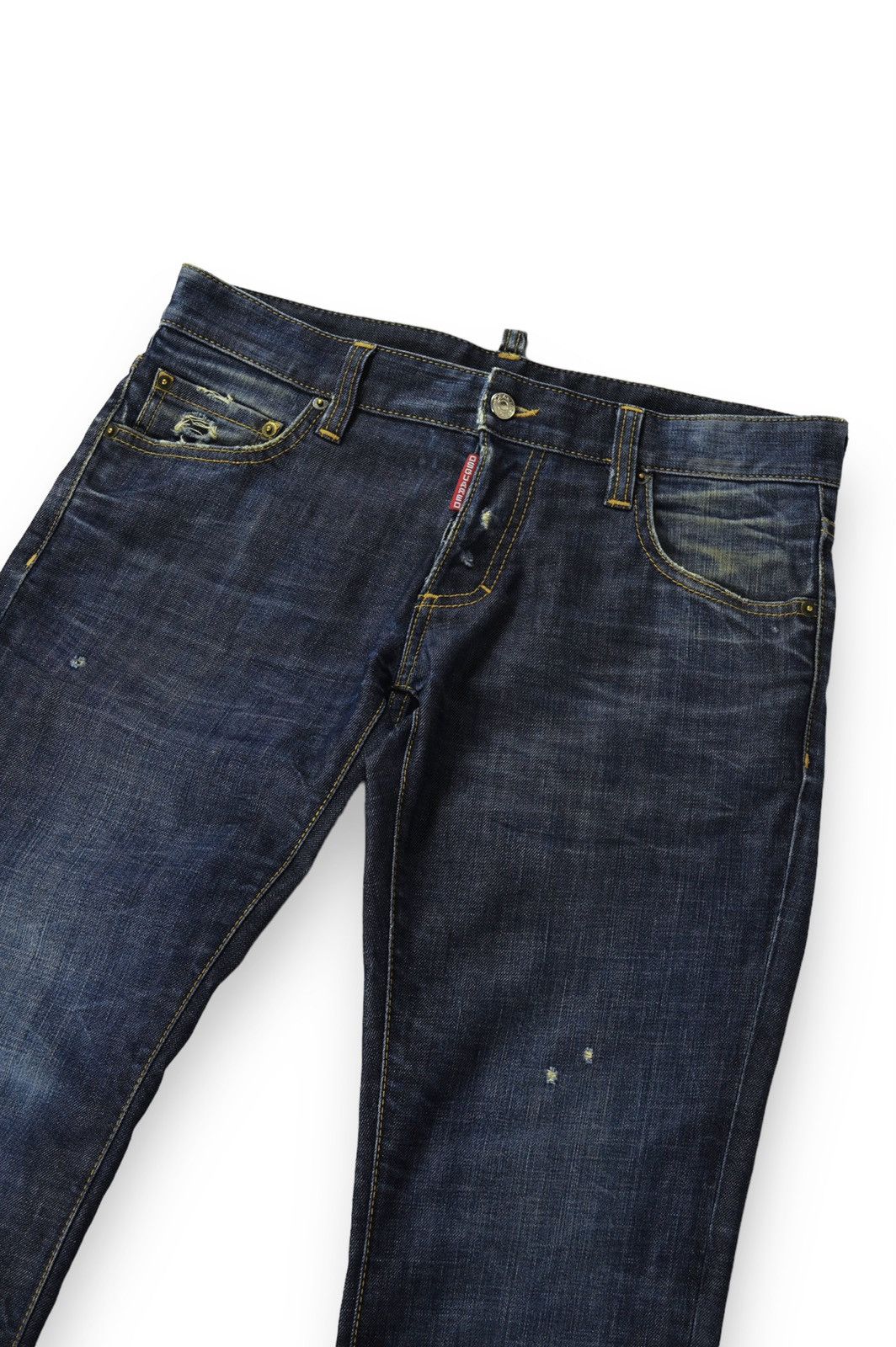 Dsquared2 Dsquared2 Distressed Slim Fit Indigo Jeans Denim Pants Size US 30 / EU 46 - 6 Thumbnail
