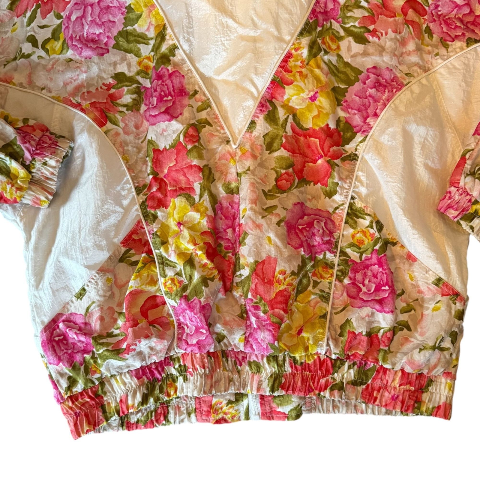 Vintage Vintage Lavon Novelty Spring Floral Print Windbreaker Size L / US 10 / IT 46 - 6 Thumbnail