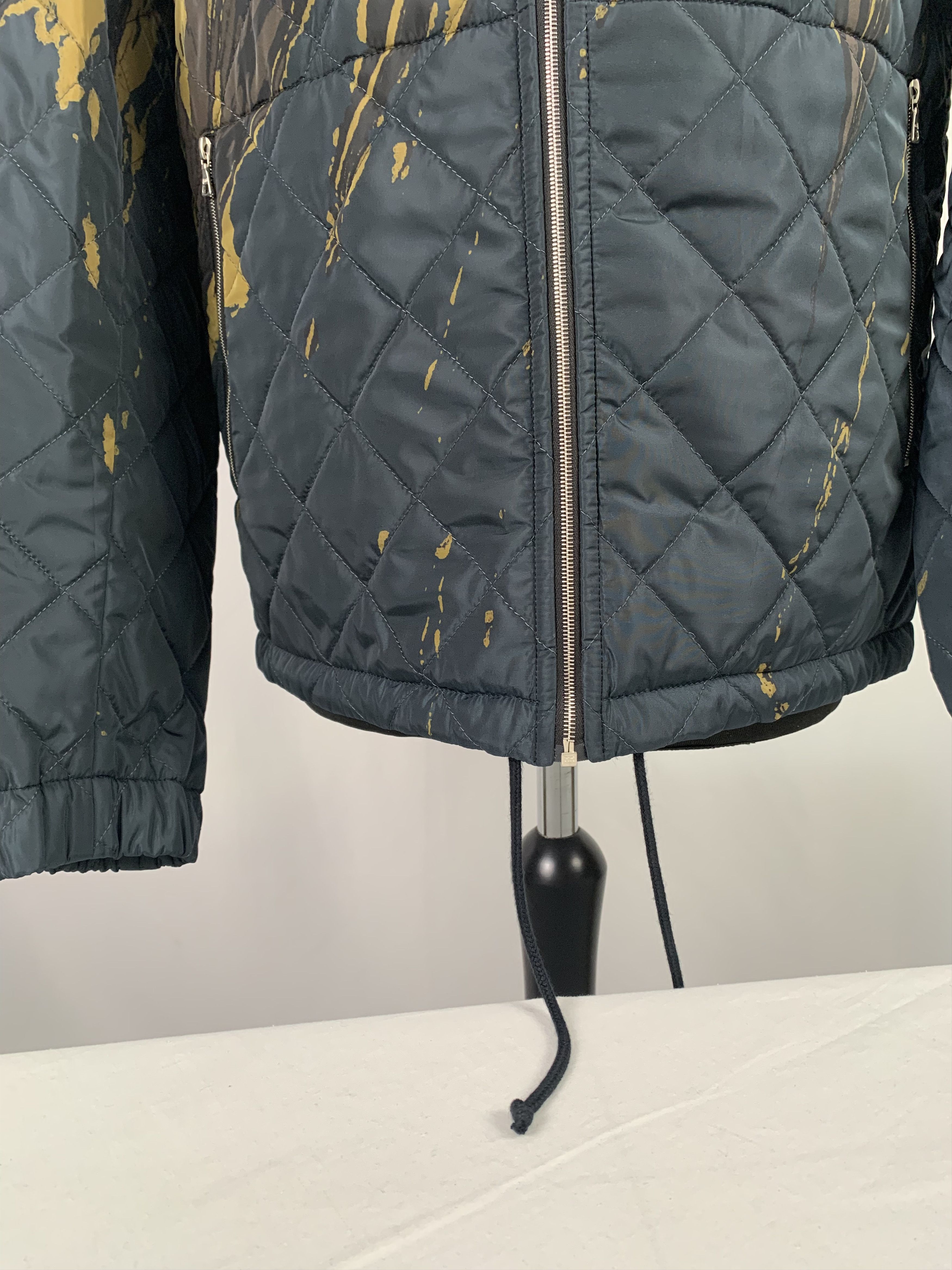 Dries Van Noten Dries Van Noten Marbled Green Light Puffa Jacket Size US L / EU 52-54 / 3 - 7 Thumbnail
