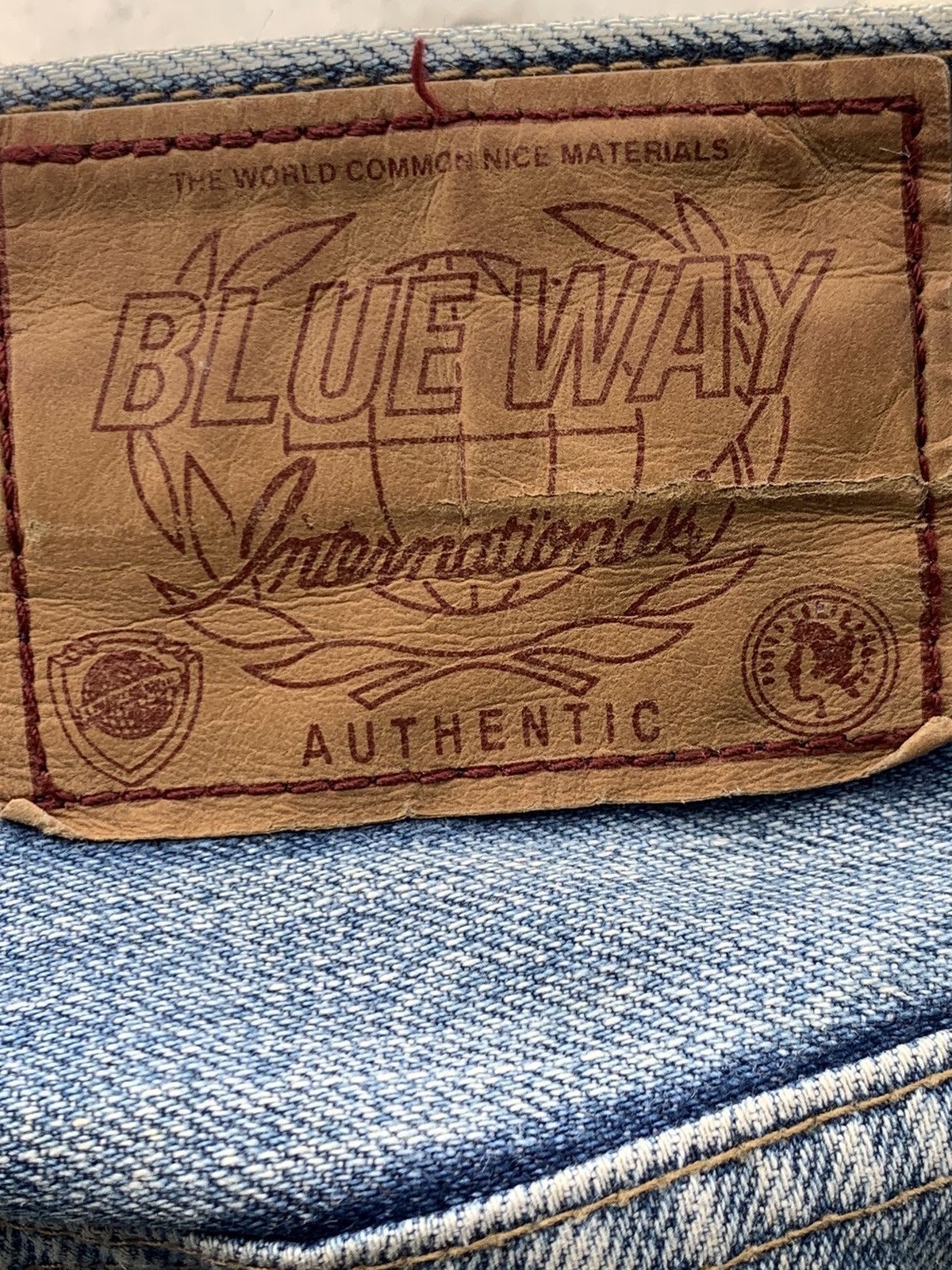 Blue Blue Japan VINTAGE BLUE WAY JEAN JAPAN 🇯🇵🇯🇵. Size US 35 - 9 Thumbnail