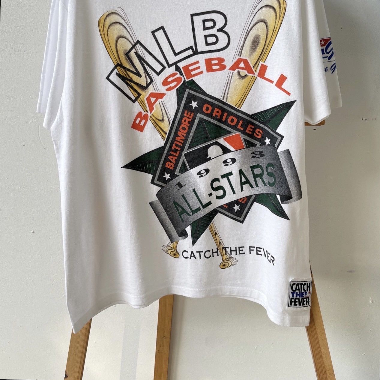 Vintage Vintage 90s Baltimore Orioles MLB t-shirt/ L Size US XL / EU 56 / 4 - 4 Thumbnail