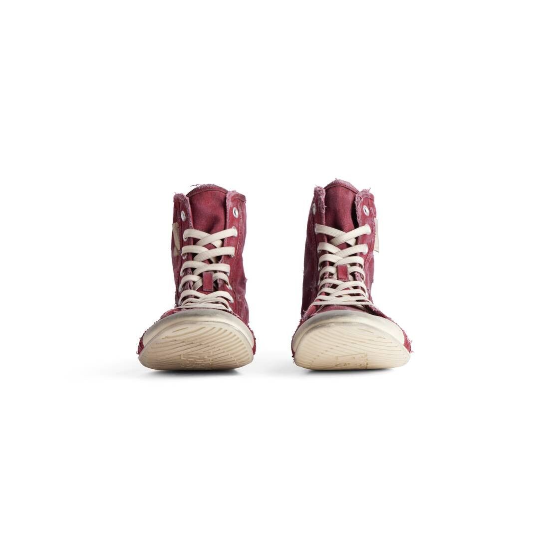 Balenciaga o1srvl11e0825 Paris Ultra Flat High Top Sneakers in Red Size US 11 / EU 44 - 3 Thumbnail