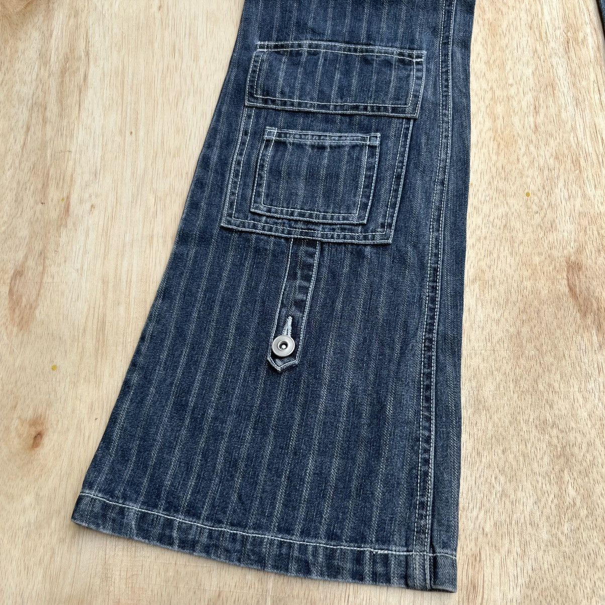 Japanese Brand FLOWER CIRCLE CARGO FLARED DENIM LIKE TORNADO MART Size US 31 - 3 Thumbnail
