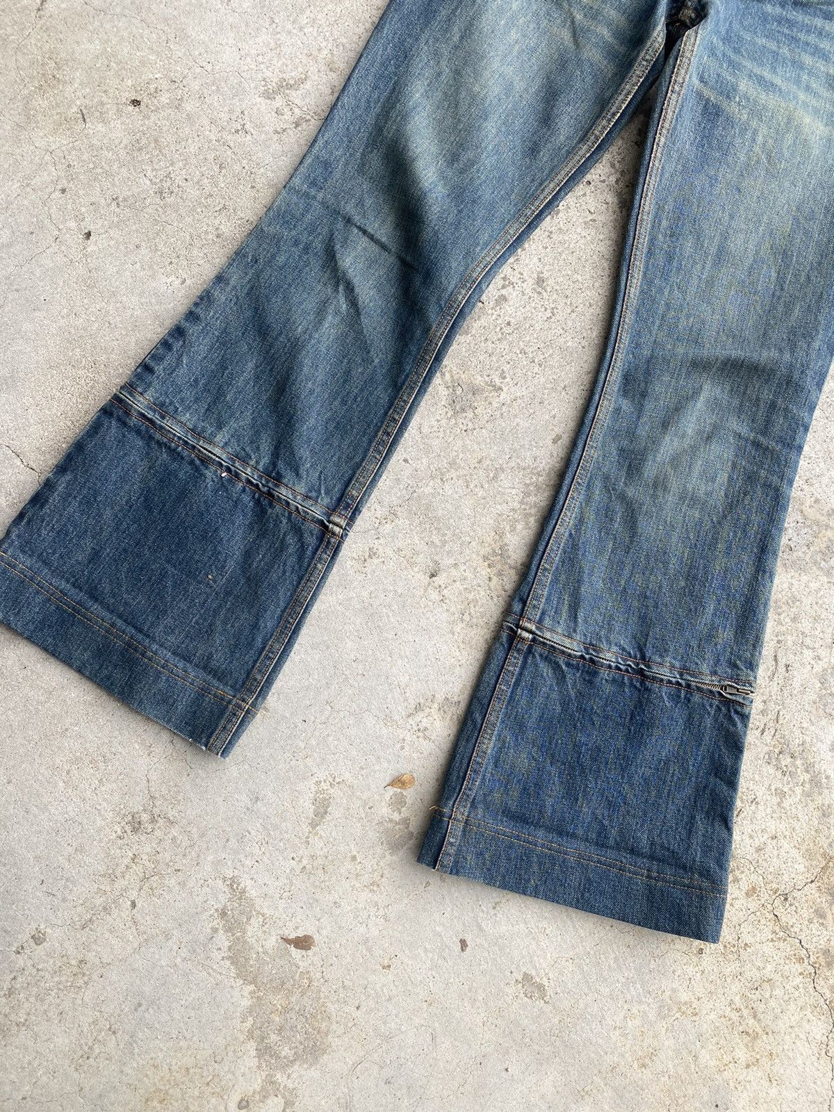 If Six Was Nine 🇯🇵 Vintage Maitresse Flare Denim - Zipper Boot Cut Size 31" - 3 Thumbnail