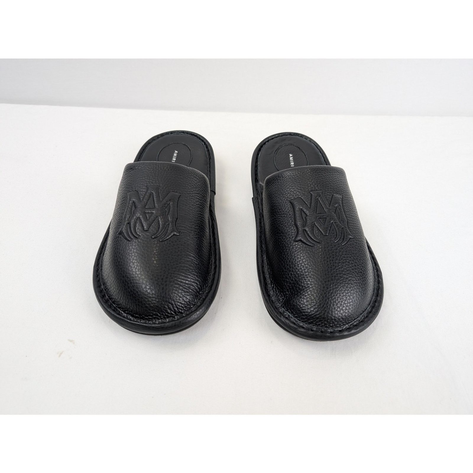 Amiri o1rshd1 Lux Leather Slipper Sandal in Black Size US 10 / EU 43 - 11 Thumbnail