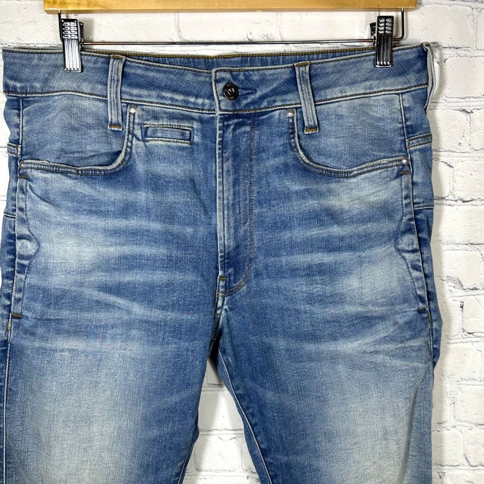 Vintage G-Star RAW Mens Slim Tapered Jeans Medium Blue Denim Size 32 Inseam 31 Mens Womens Size US 32 / EU 48 - 2 Thumbnail