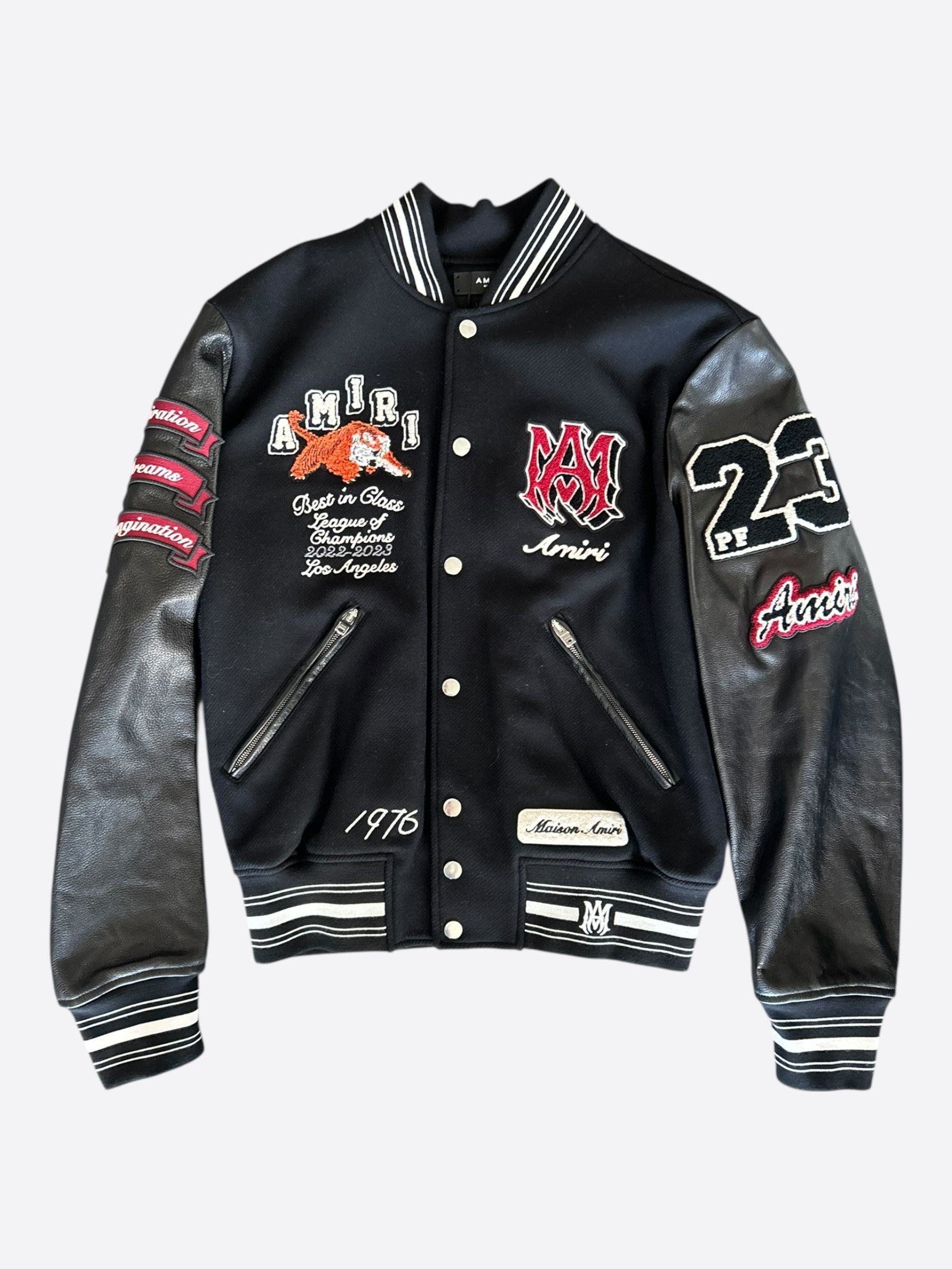 Amiri Amiri Black & Red Tiger Varsity Jacket Size US XS / EU 42 / 0 - 1 Thumbnail