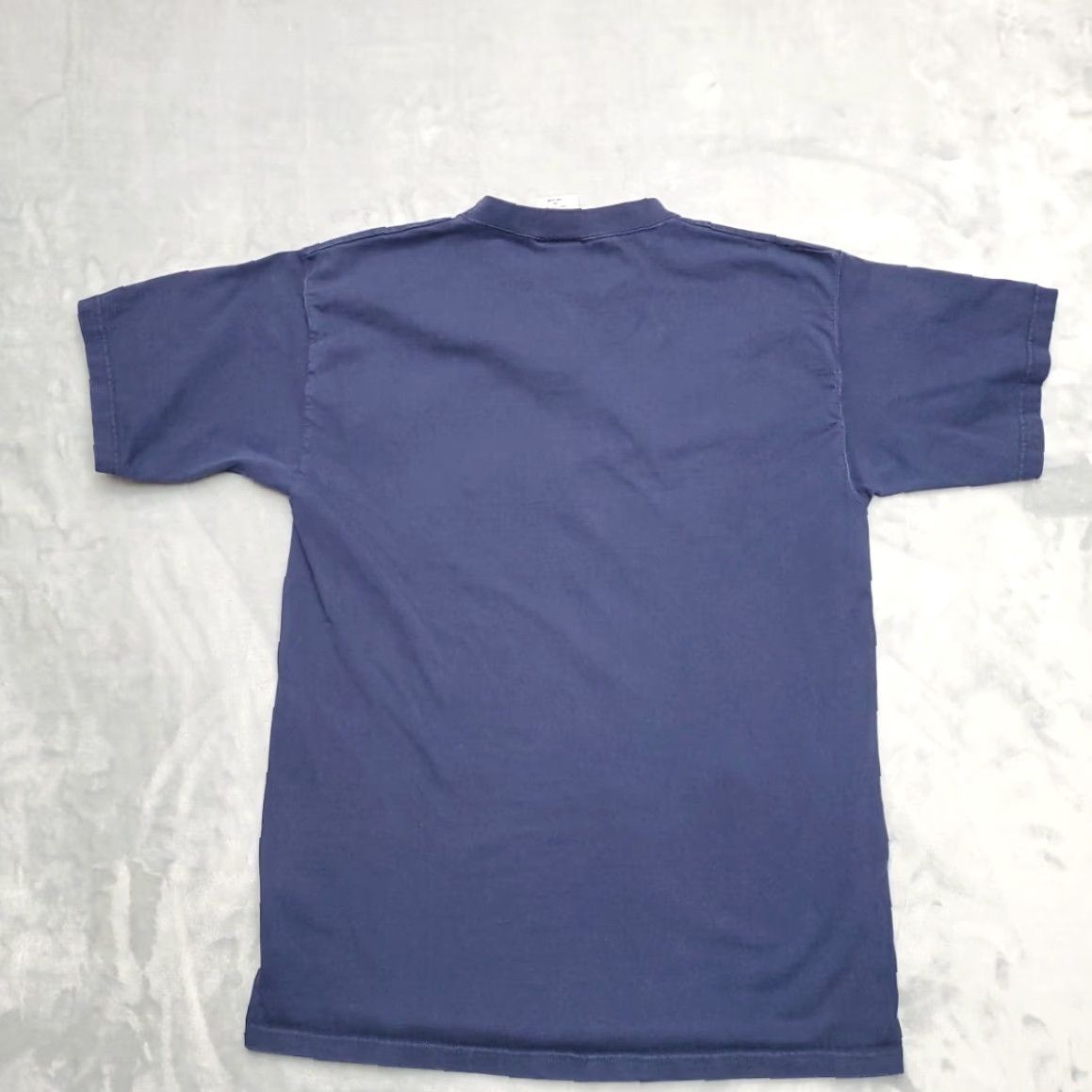 Vintage VTG Pluma Shirt Men Blue Heavyweight 100% Cotton Crewneck Blank Made in USA Tee Shirt M Blue Mens Cotton Crew Neck Solid Short Sleeve USA 90s Vintage? Size US M / EU 48-50 / 2 - 3 Thumbnail