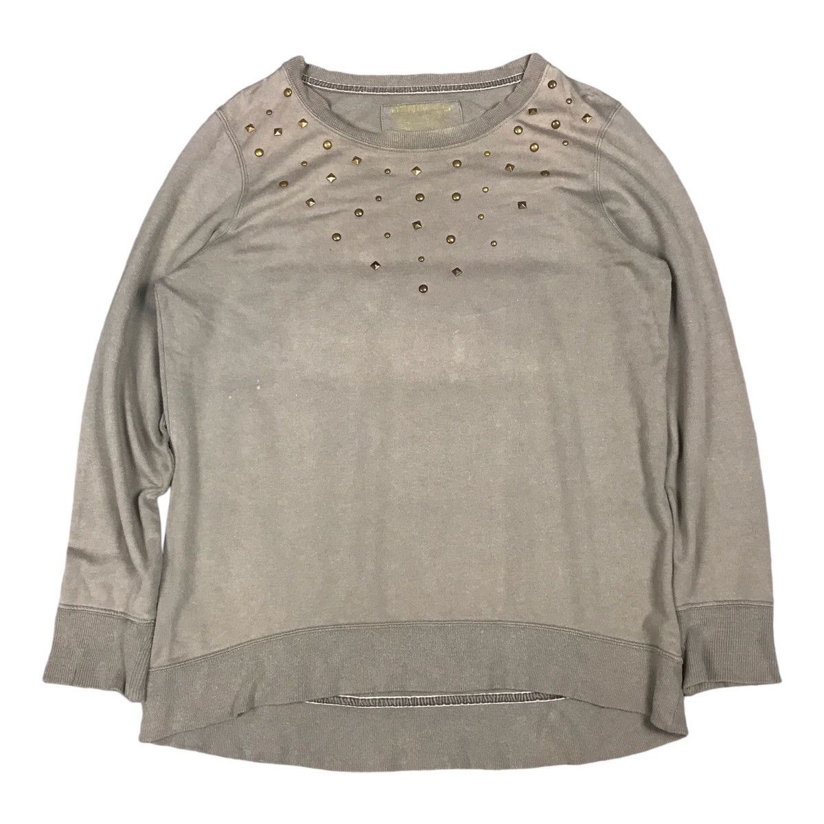Japanese Brand DENIM CO FADED GRAY PUNK STYLE LONG SLEEVE SHIRT Size US M / EU 48-50 / 2 - 1 Thumbnail