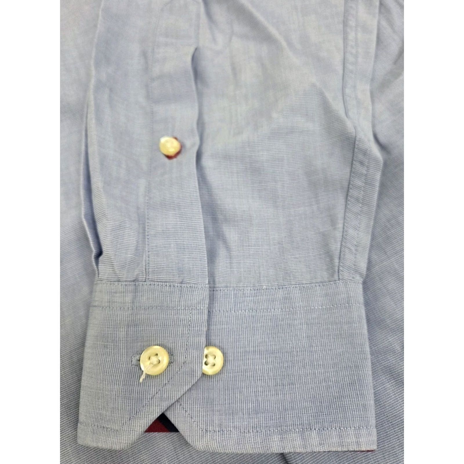 Ben Sherman Ben Sherman Mens Long Sleeve Button-Up Light Blue Shirt L 46 in Regular Cotton Button-Up Classic Casual Shirt Sleeve Length: Long Sleeve Crew Neck? Size US L / EU 52-54 / 3 - 6 Thumbnail